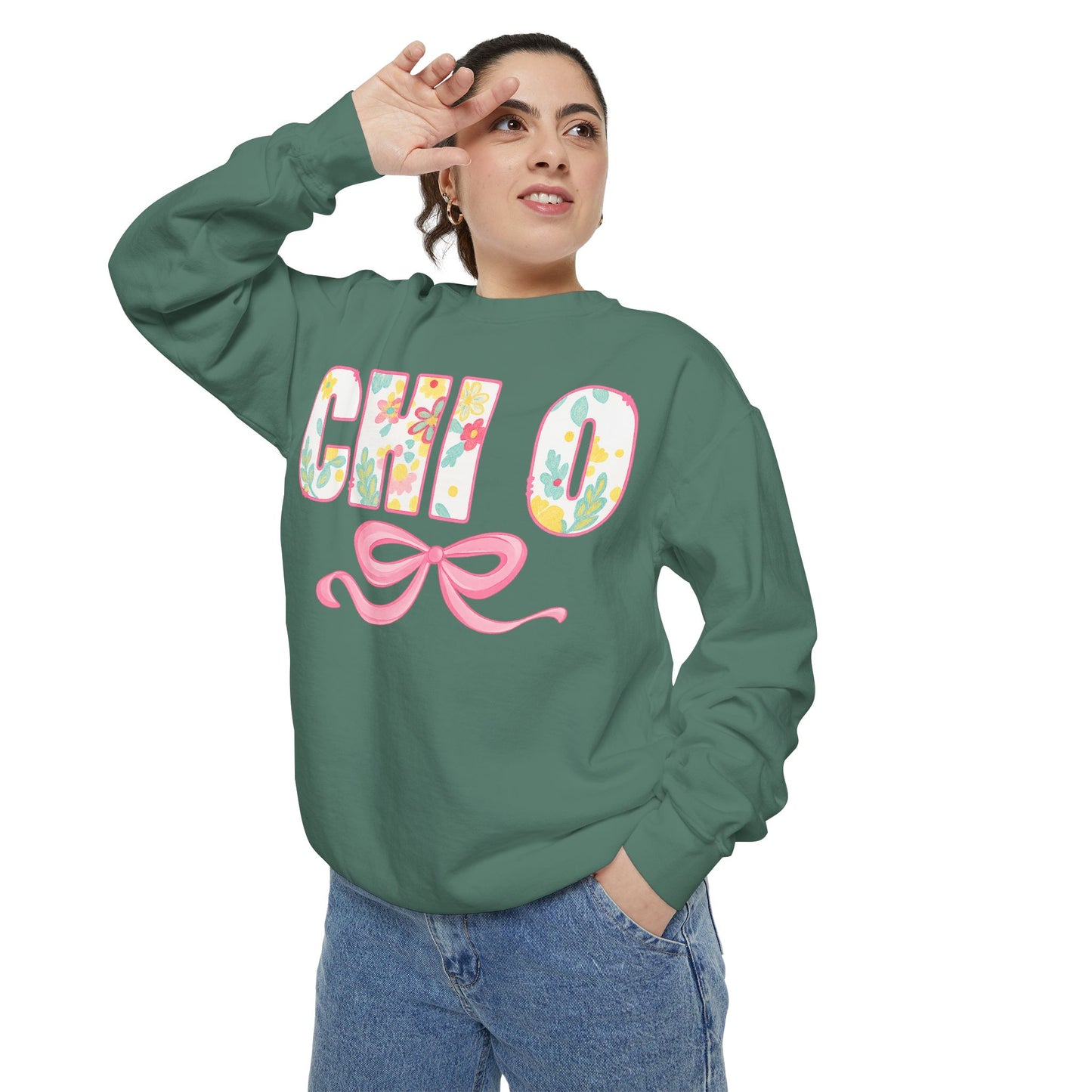Colorful Floral Chill O Unisex Sweatshirt | Spring Fashion, Gift for Her