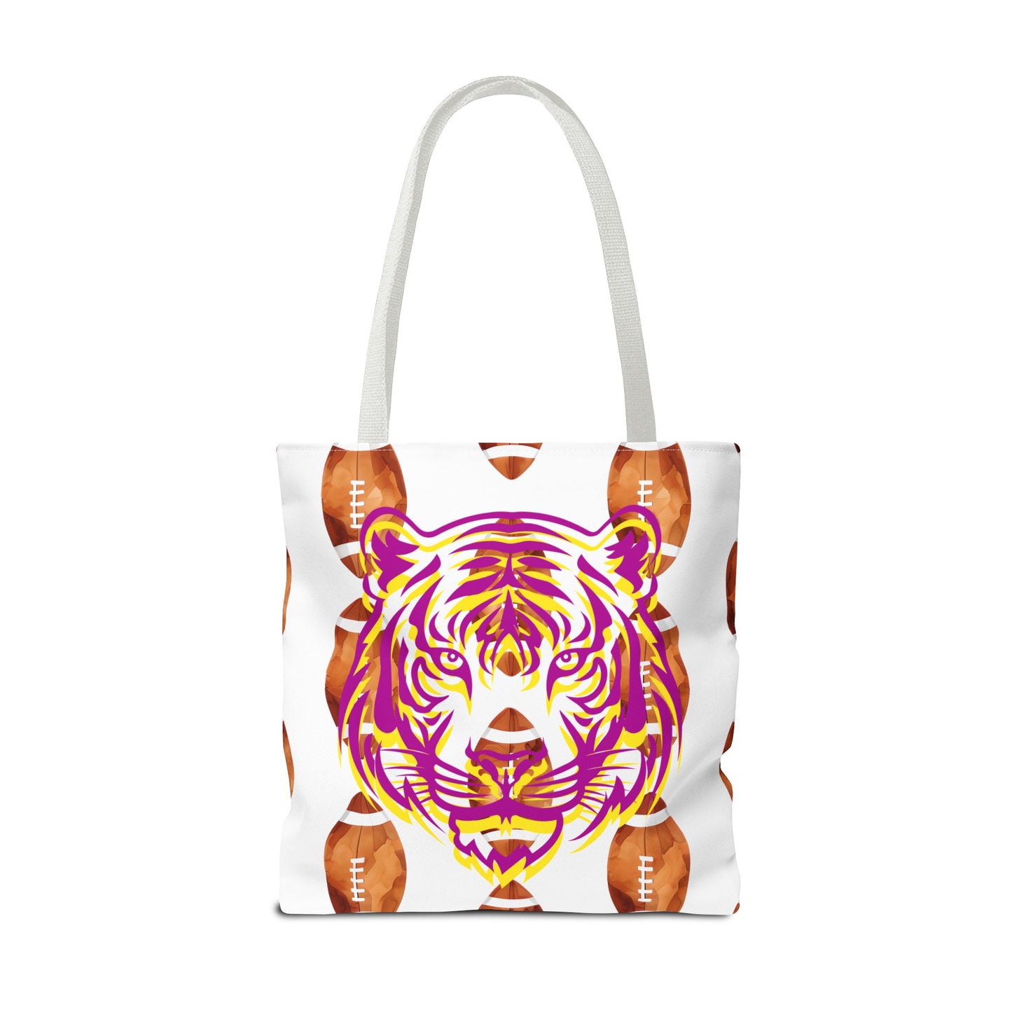 Vibrant Tiger Print Tote Bag - LSU Fans Gift