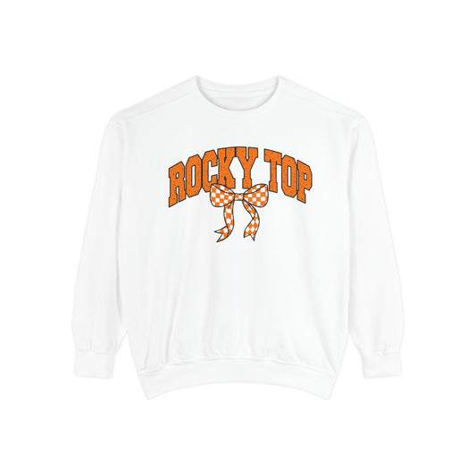 Rocky Top Bow Sweatshirt — Tennessee Checkerboard Vintage Crewneck