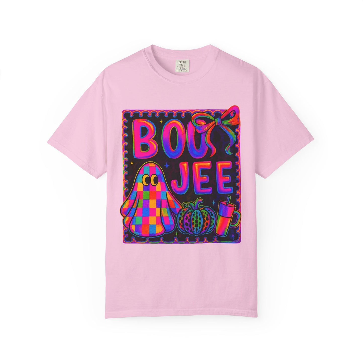 BOOJee Retro Comfort Colors, Garment-Dyed T-shirt, Colorful Graphic Tee, Unisex Streetwear, Fun Gift, Festival Fashion, Vegan Style