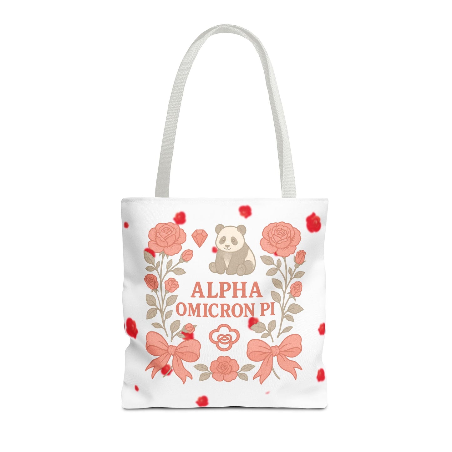 Floral Alpha Omicron Pi Tote Bag, Sorority Tote, Gift for Sisters, College Bag, Cute Everyday Tote