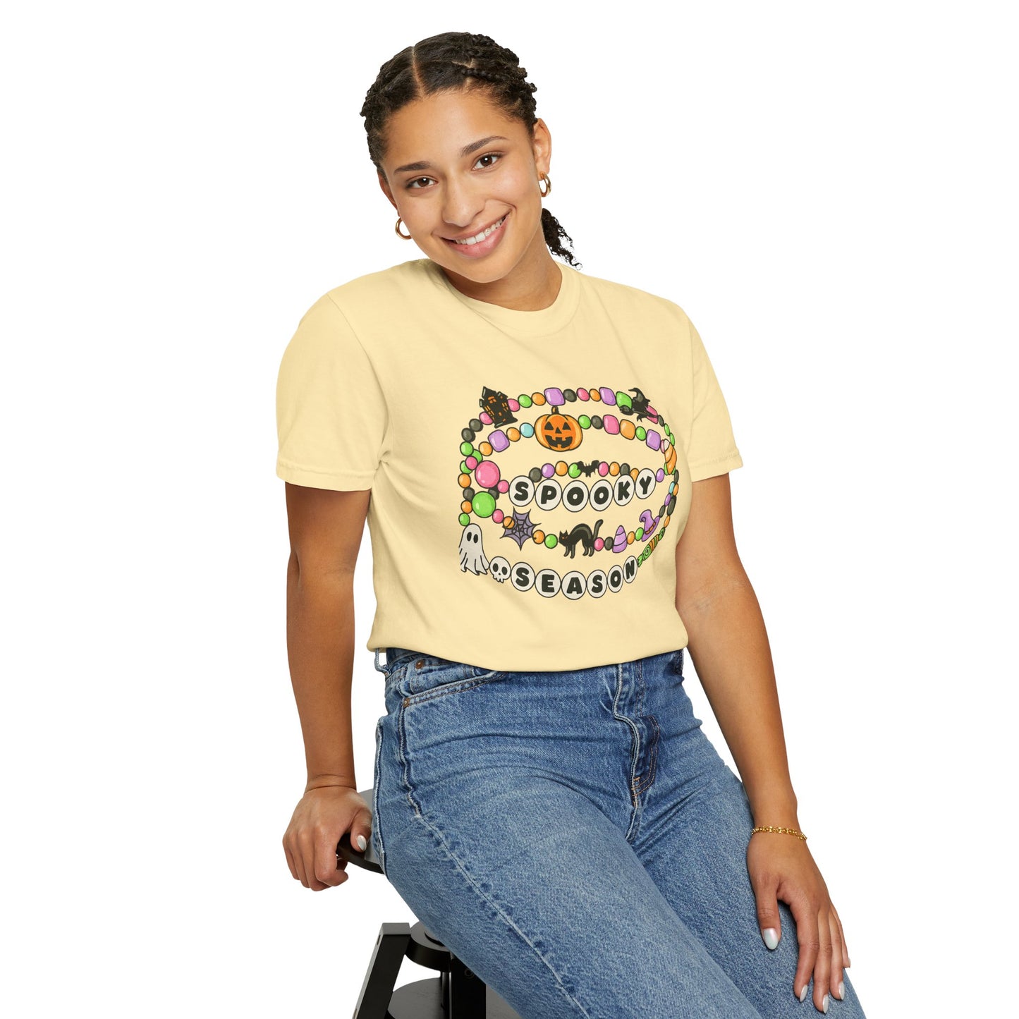 Spooky Season Friendship Bracelet T-shirt | Halloween Fun, Unisex Tee