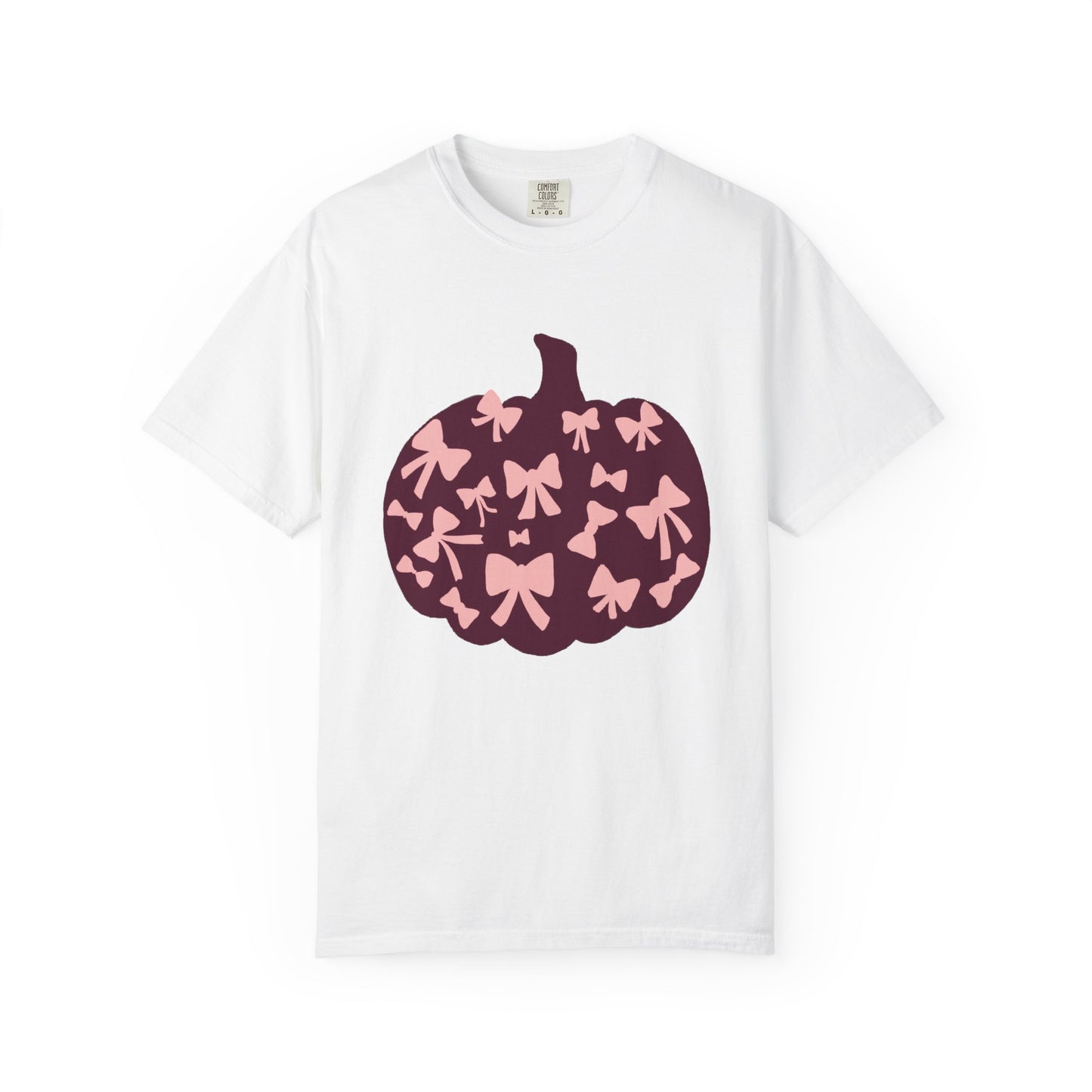 Pumpkin Bow Graphic Tee | Unisex Fall T-Shirt, Halloween Top, Cute Autumn Shirt, Gift for Her, Festival Wear