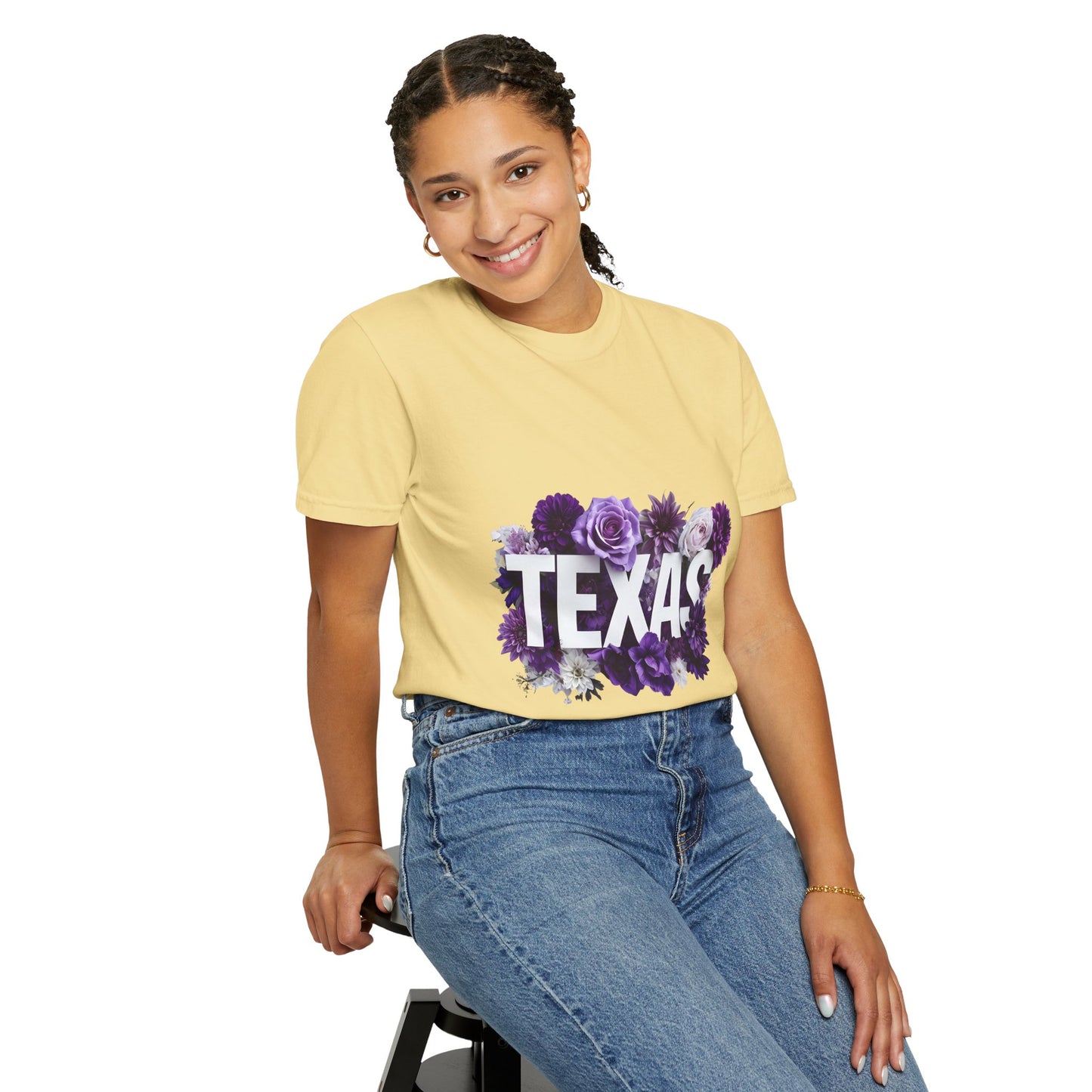 Texas Floral T-Shirt, Unisex Aesthetic Tee, Summer Outfit, Gift for Texan, Casual Style Shirt, Travel Souvenir Shirt