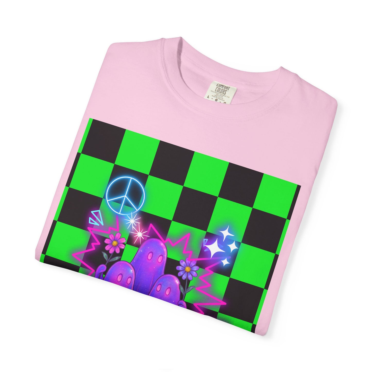 Vibrant Ghost Graphic Tee, Unisex T-shirt, Retro Vibe Shirt, Perfect for Halloween, Party Wear, Casual Style, Unique Gift