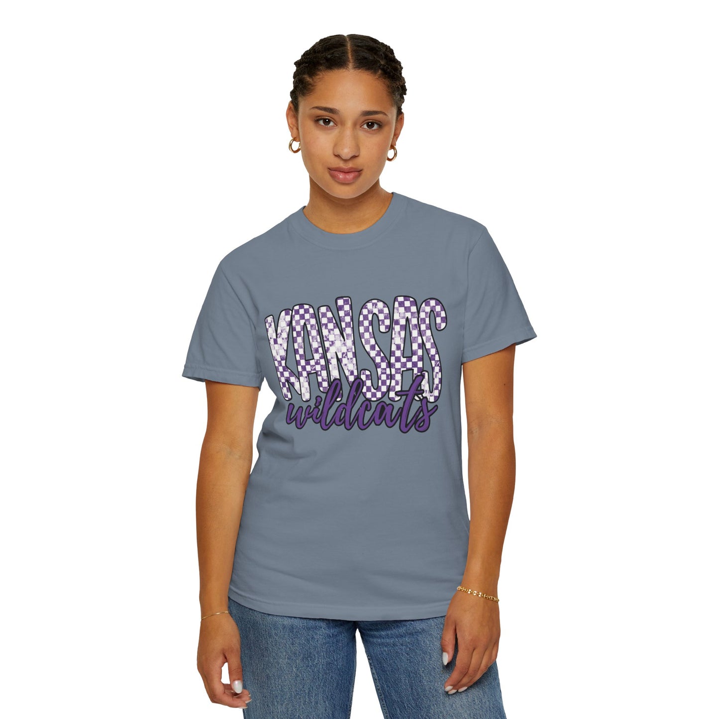 Kansas Wildcats Garment-Dyed T-Shirt | Unisex College Apparel