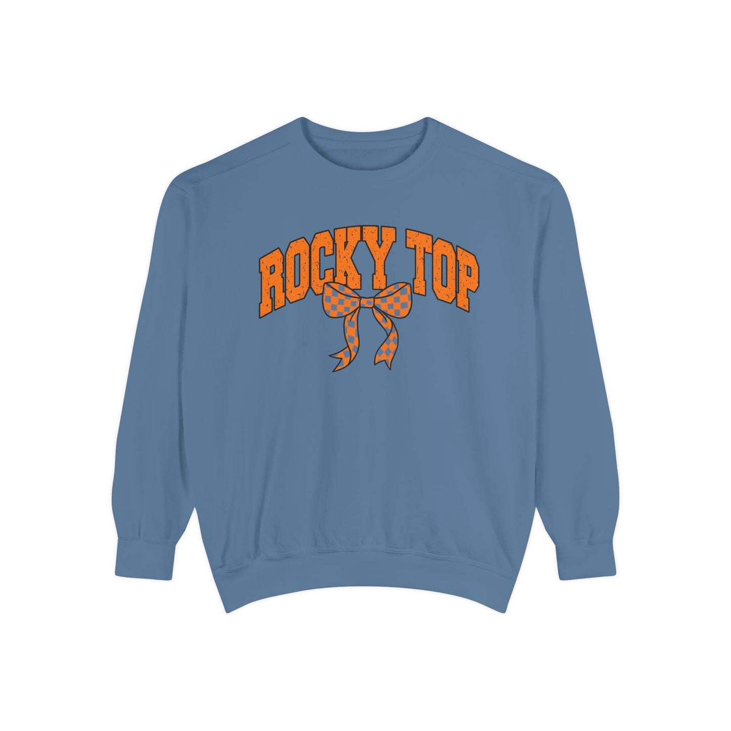 Rocky Top Bow Sweatshirt — Tennessee Checkerboard Vintage Crewneck
