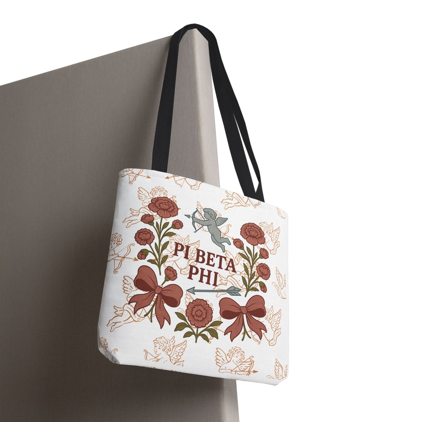 Floral Pi Phi Sorority Tote Bag