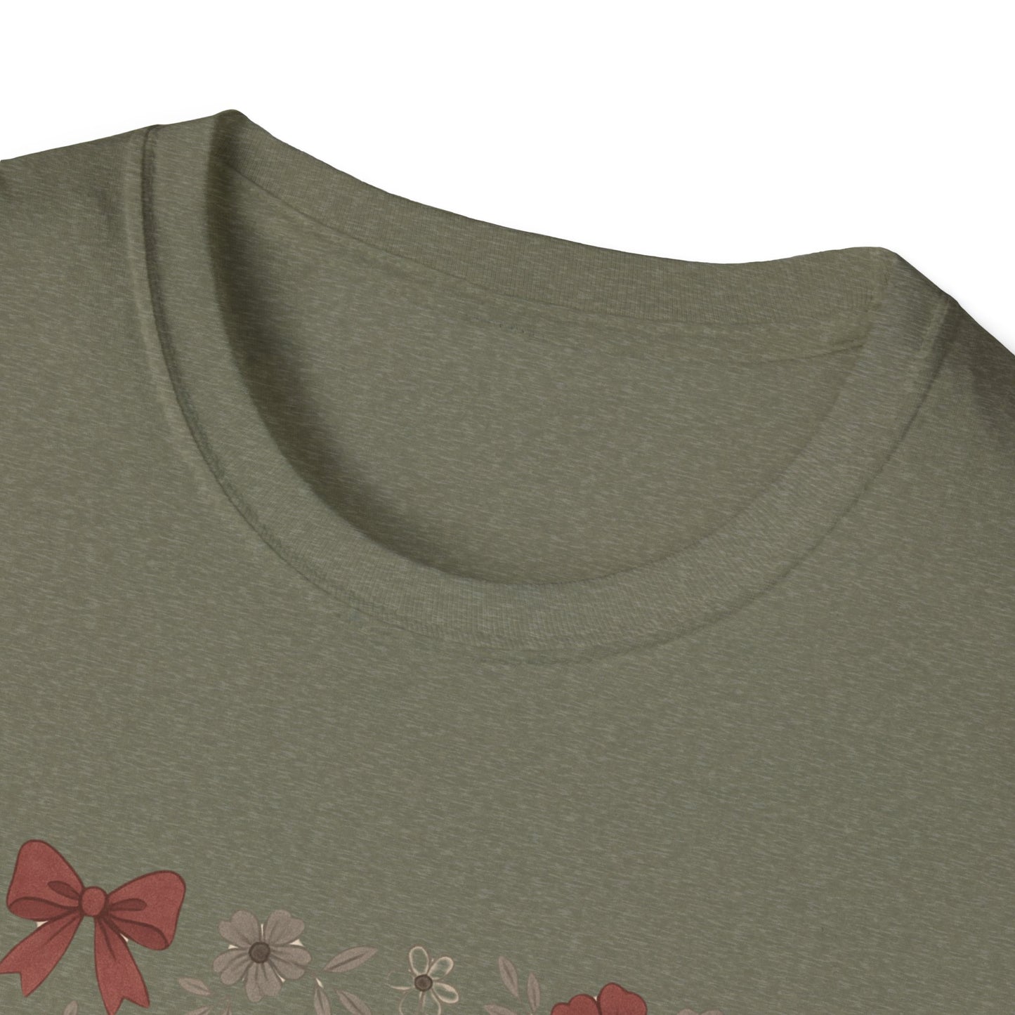 Texas Floral Unisex Softstyle T-Shirt, Vintage Texas Tee, Texas Pride Shirt, Casual Wear, Gift for Texas Lovers, Holiday T-Shirt
