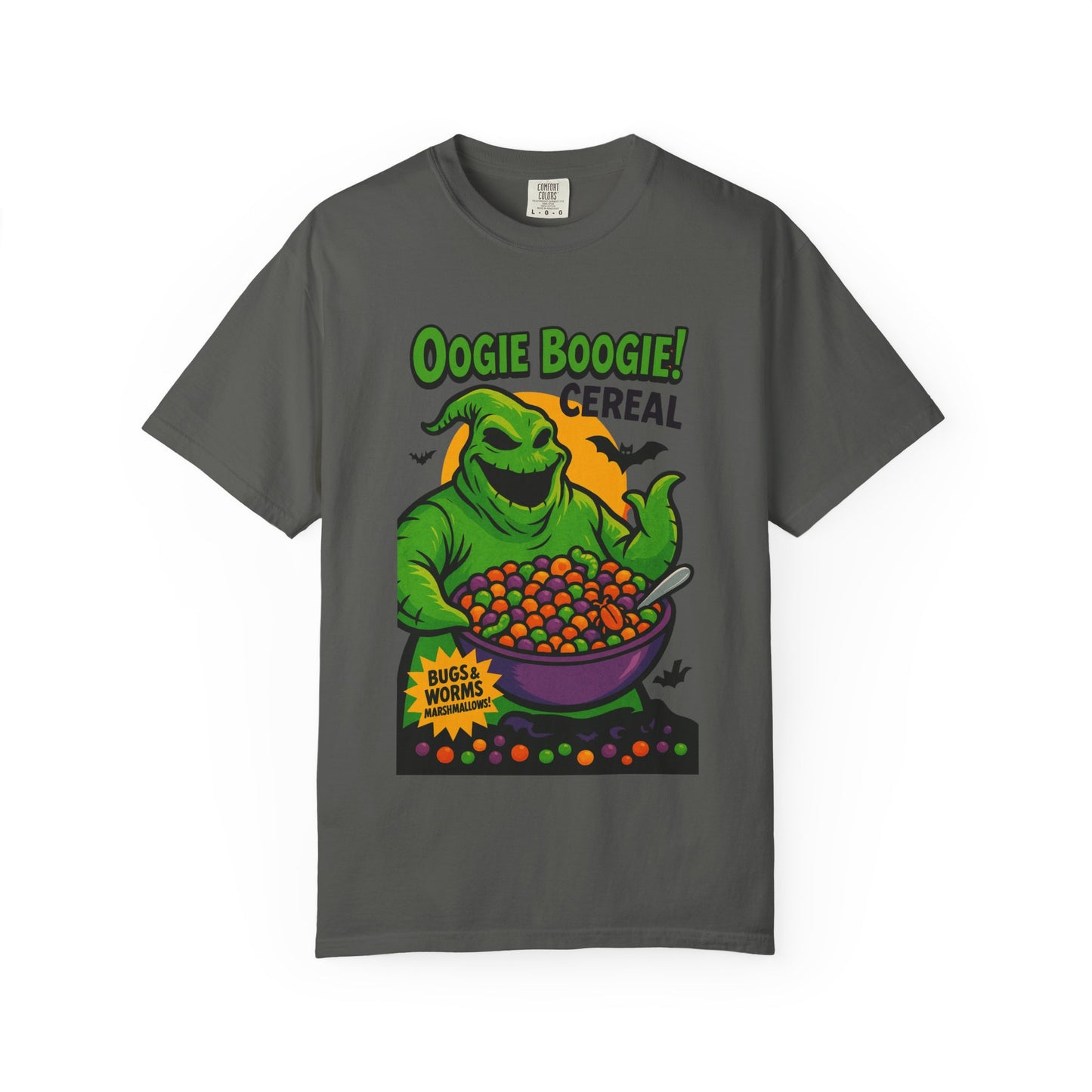 Oogie Boogie Cereal Unisex T-Shirt, Halloween Tee, Cartoon Apparel, Gifts for Fans, Unique Graphic Shirt, Spooky Style