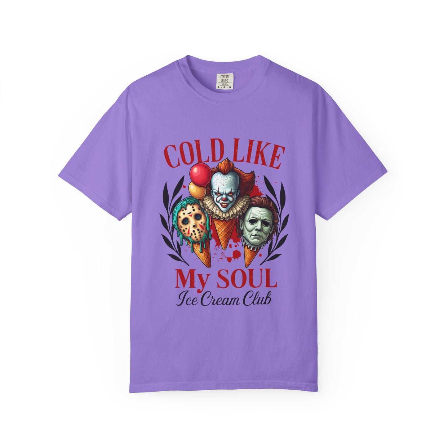 Chilling Soul T-Shirt, Vintage Horror Tee, Unisex Graphic Shirt, Ice Cream Lovers Gift, Fun Movie Merch
