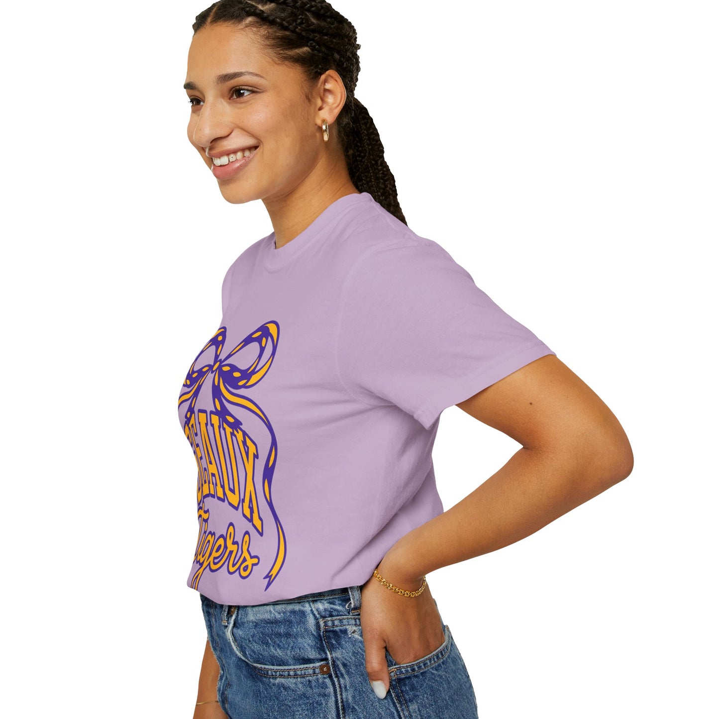 Géaux Tigers Garment-Dyed T-Shirt, Unisex Tee, LSU Spirit Wear, College Apparel, Game Day Outfit, Casual Style