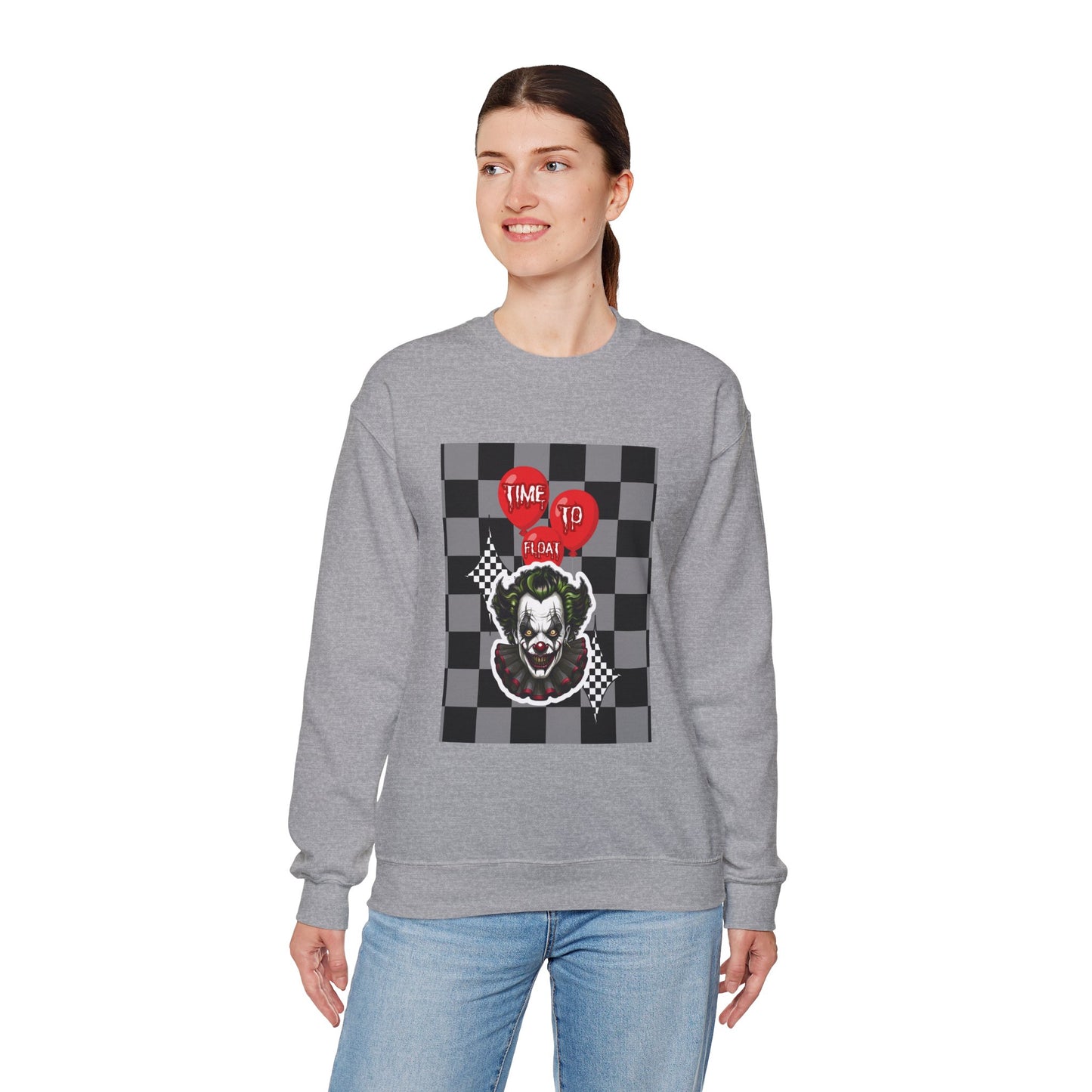 Horror Fan Crewneck Sweatshirt - Time To Float, Love It Or Leave It