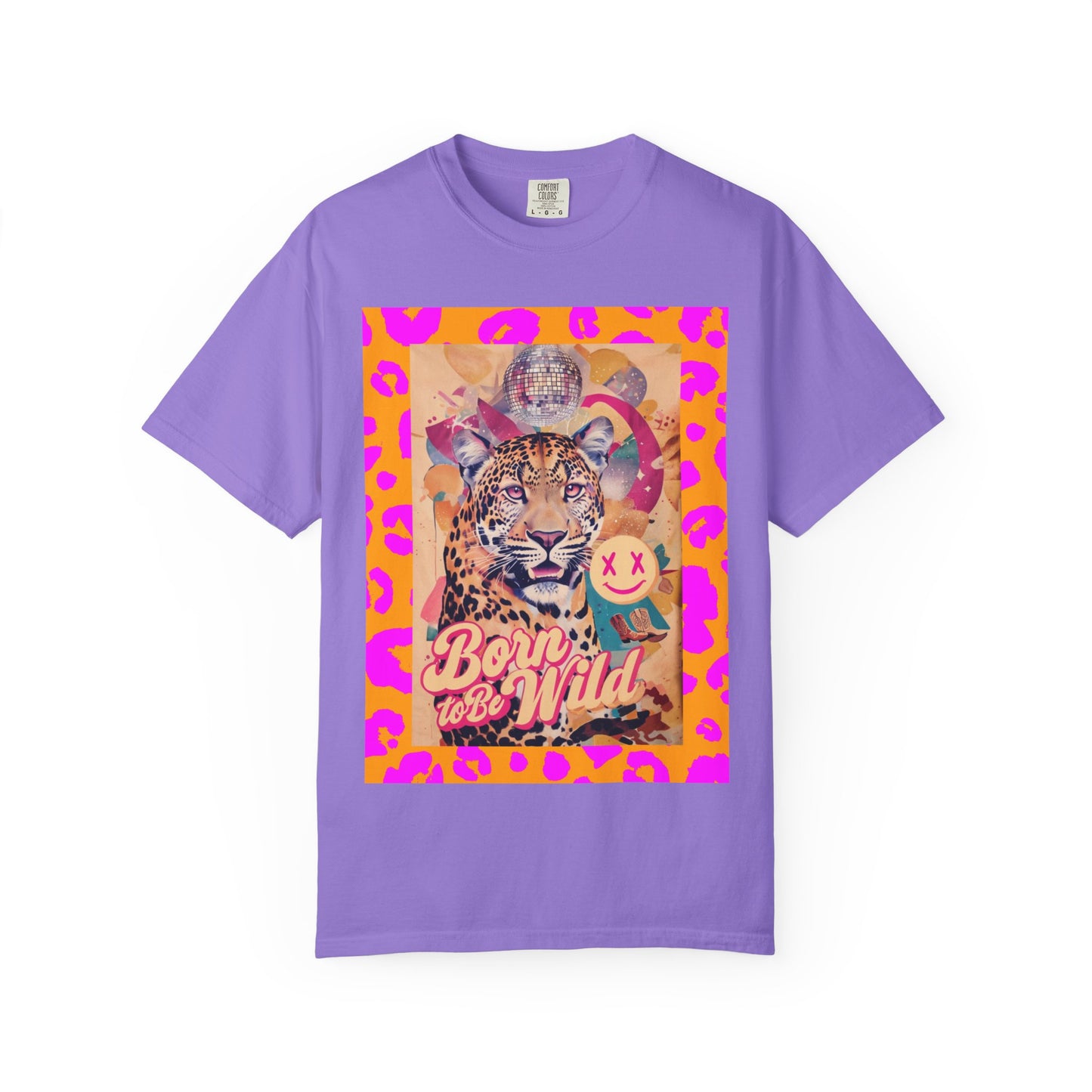 Bold Graphic T-Shirt: Born to Be Wild, Unisex Cotton Tee, Animal Lover Gift, Wild Spirit Apparel, Trendy Casual Wear, Unique Artist Design