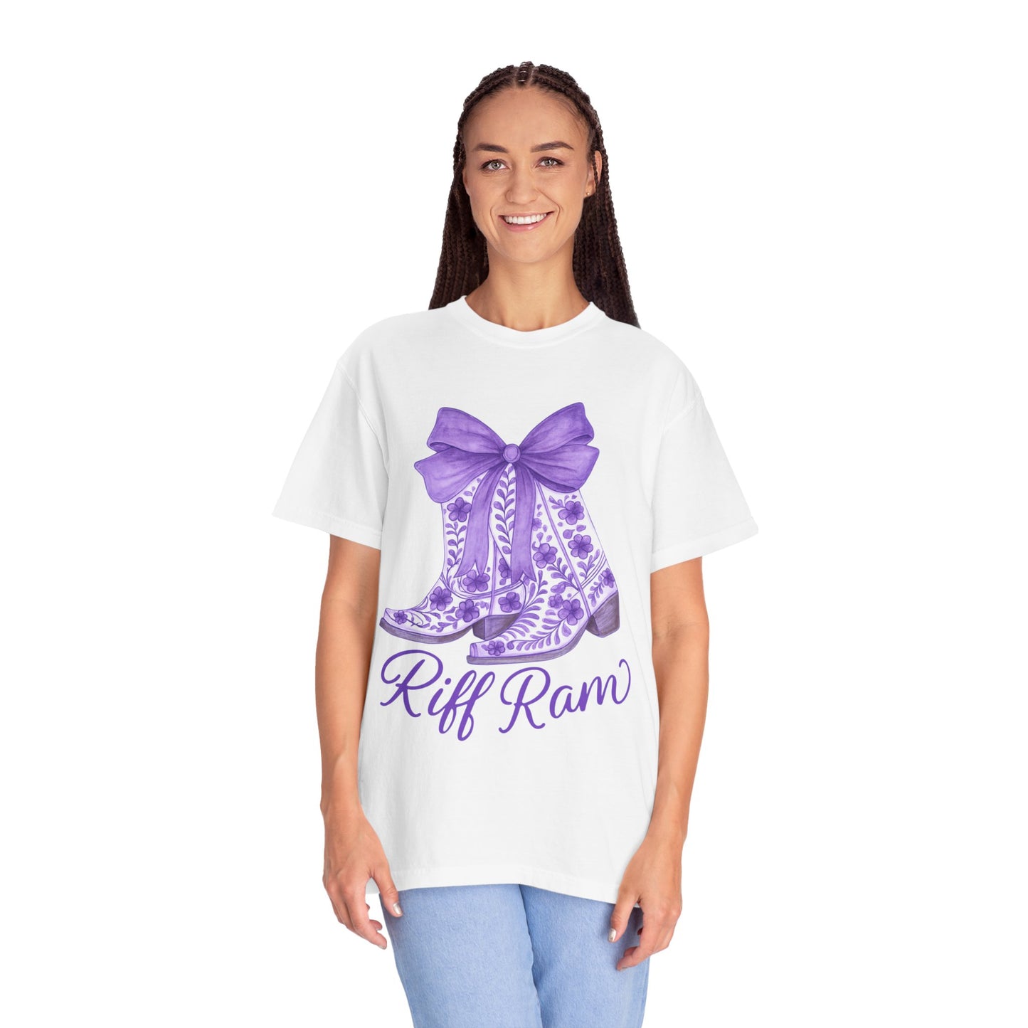 Purple Cowboy Boots T-Shirt | Western Style Tee, Festival Wear, Country Music Shirt, Gift for Horse Lovers, Casual Chic