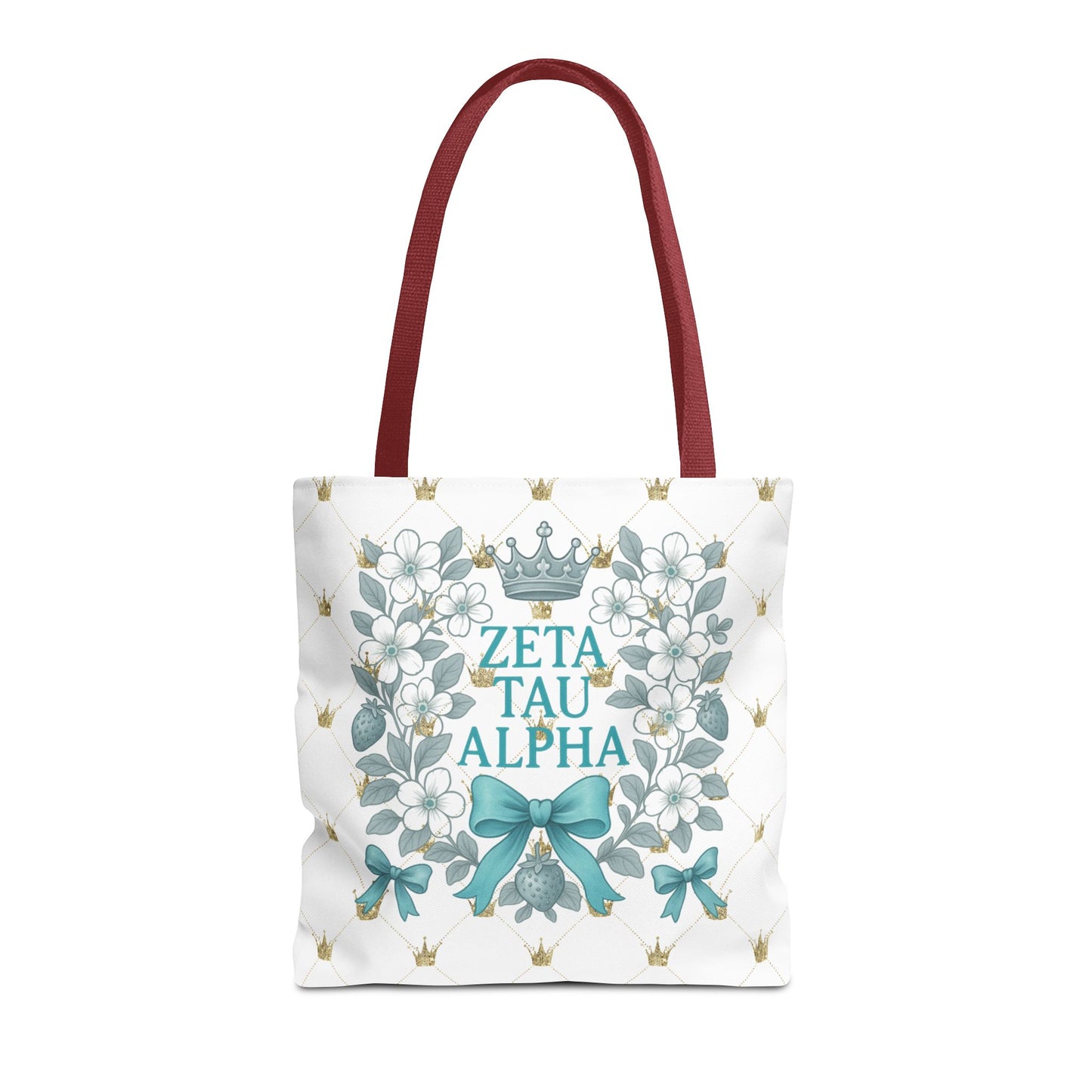 Zeta Tau Alpha Tote Bag | Sorority Bags, Floral Design, Gift for Sisters, Campus Essentials, Personalized Tote