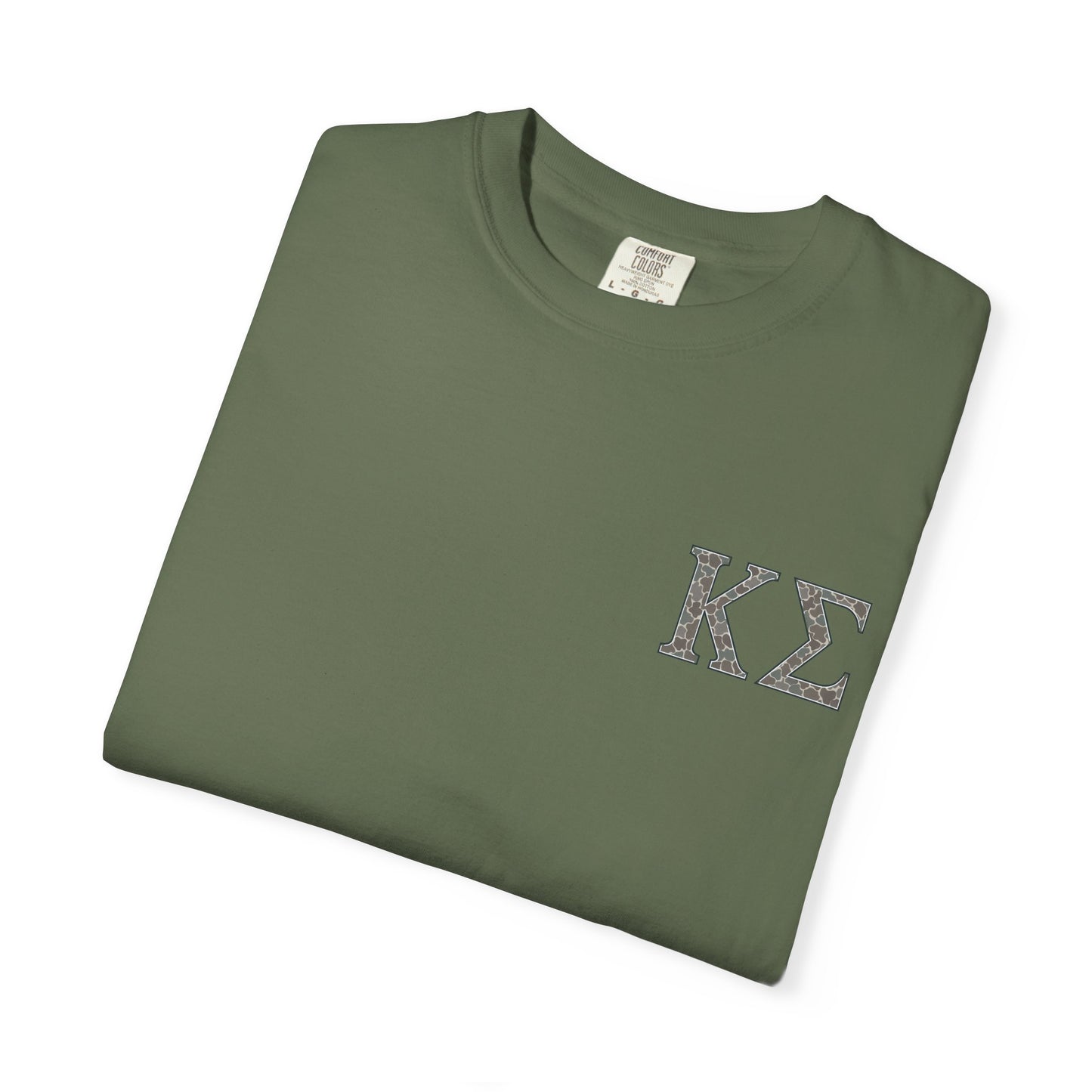 Kappa Sigma Garment-Dyed Unisex T-Shirt, Casual Wear, Greek Life Apparel, College Student Gift, Comfy Streetwear