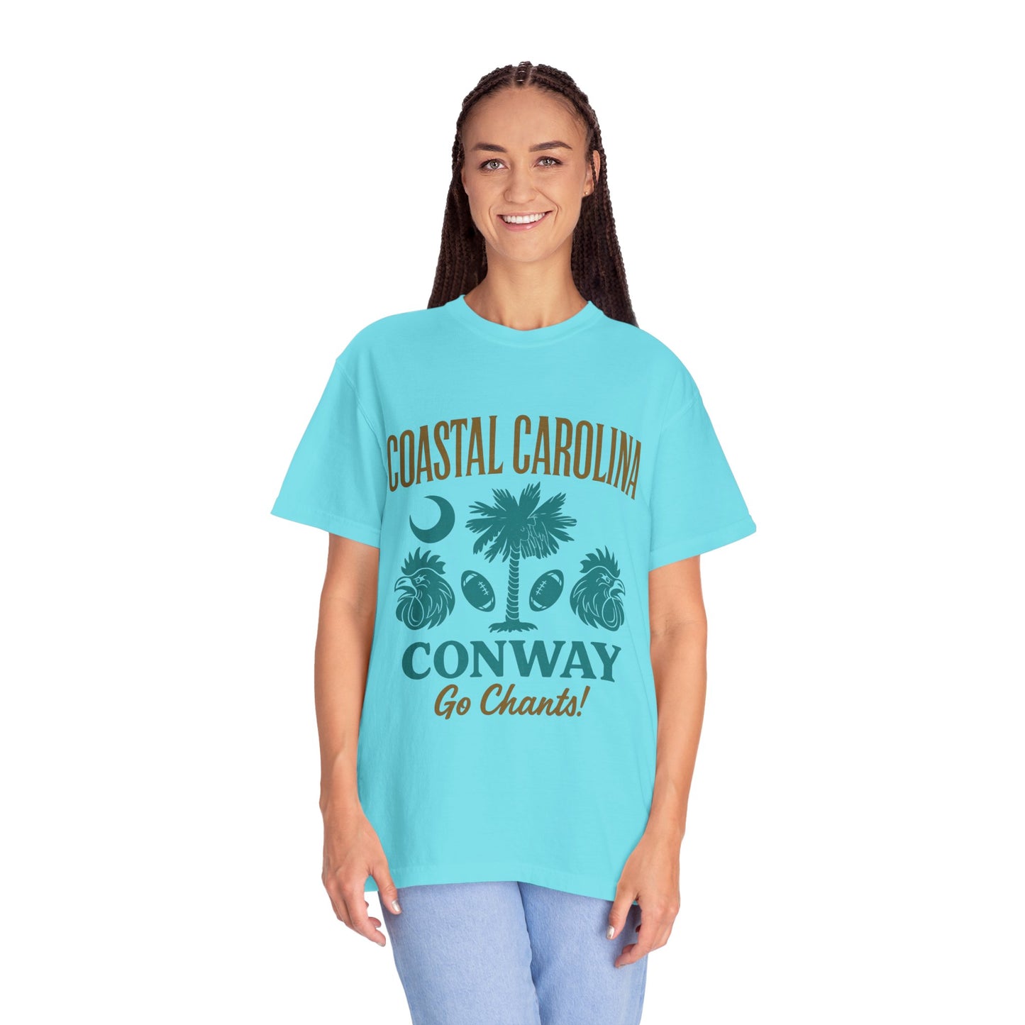 Go Chants T-Shirt, Unisex Garment-Dyed Tee, Beachwear, College Apparel, Summer Vibes