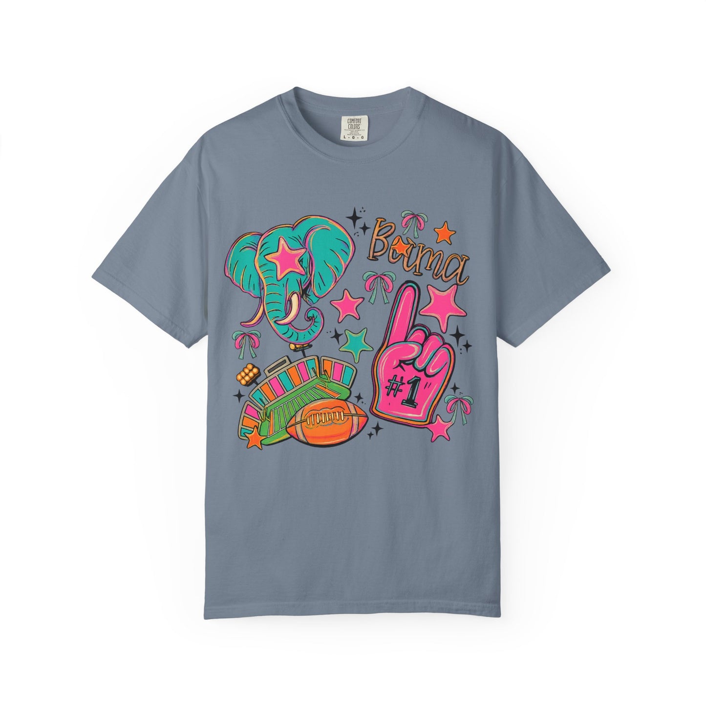 Preppy Neon Elephant Fan T-Shirt