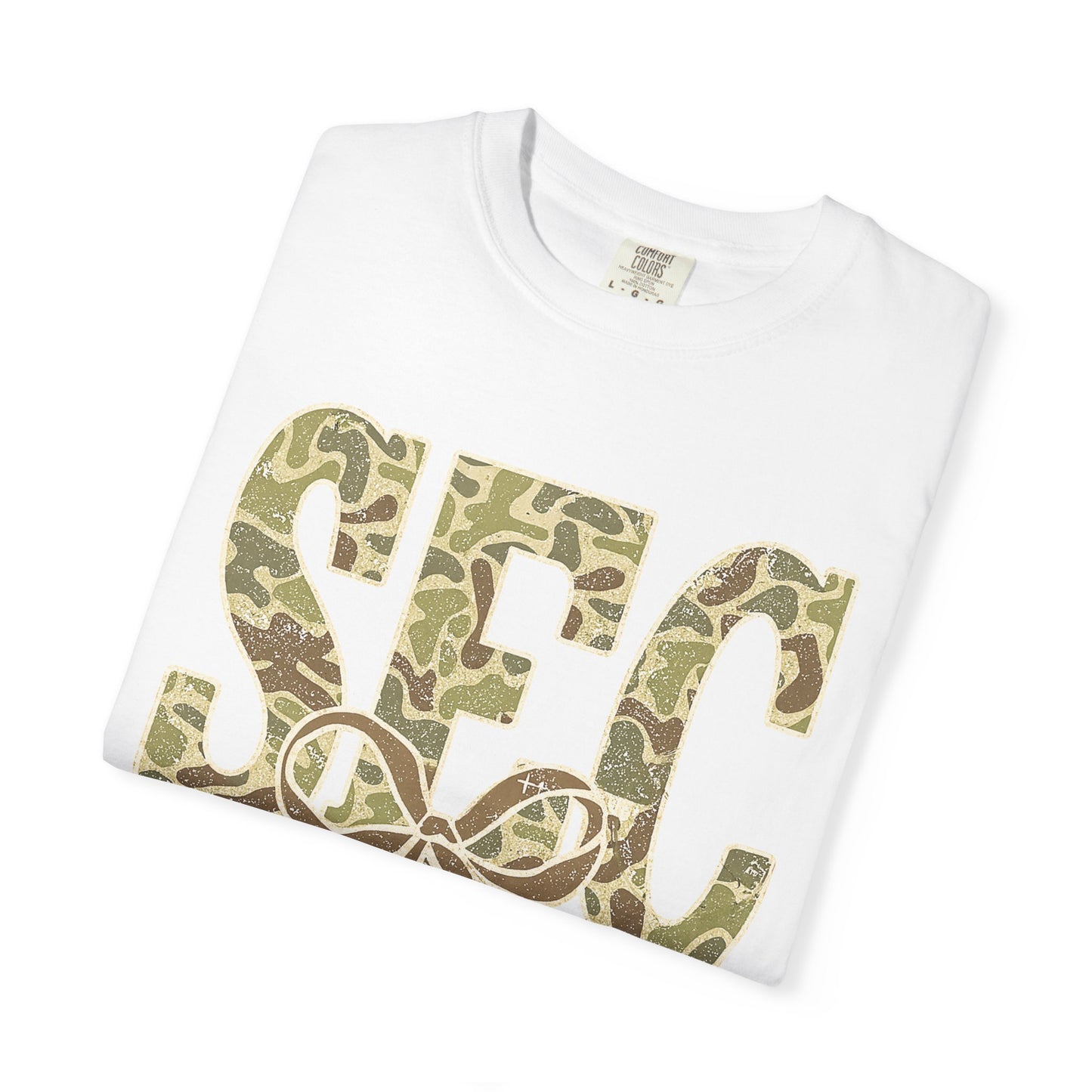 Camo Lettered Unisex T-Shirt - SEC Fan Gear - Gift for Him - Outdoor Wear