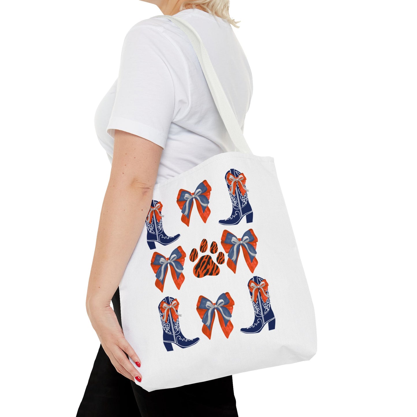 Au Tigers Spirit Tote Bag, Cute Accessories, Back to School, Gift for Sports Fans, Cheerleading Team Bag, war eagle, go tigers, auburn game day, auburn fan gift, graduation gift, auburn alumni