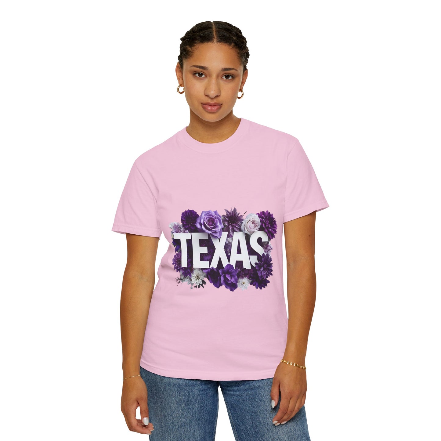 Texas Floral T-Shirt, Unisex Aesthetic Tee, Summer Outfit, Gift for Texan, Casual Style Shirt, Travel Souvenir Shirt
