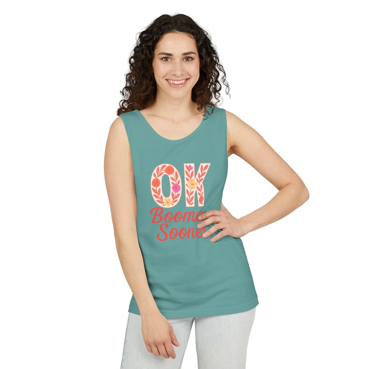 Oklahoma Comfort Colors Tank, Trendy Garment-Dyed Tank Top, OK Boomer Sooner, Casual Summer Wear, Gift for Graduates