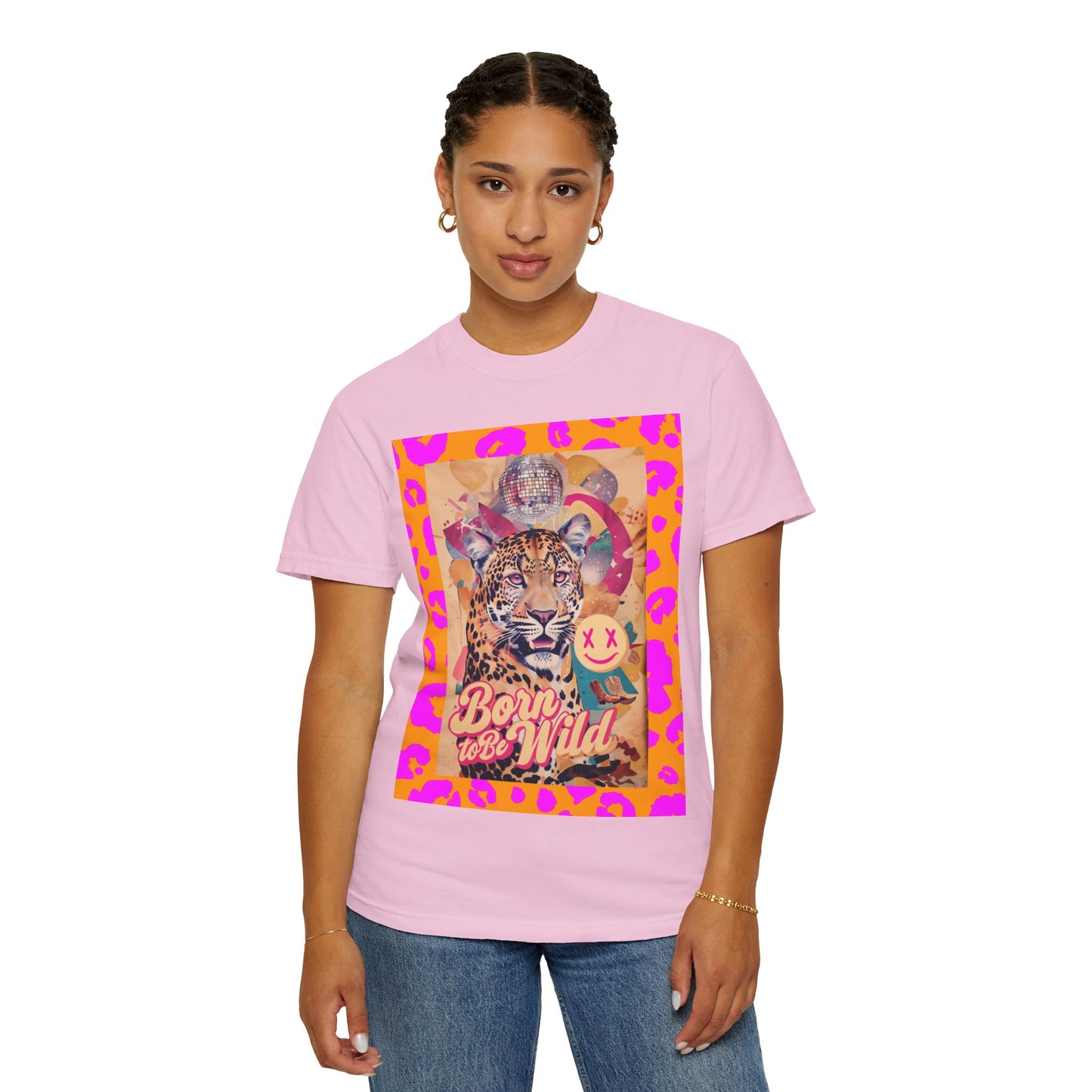 Bold Graphic T-Shirt: Born to Be Wild, Unisex Cotton Tee, Animal Lover Gift, Wild Spirit Apparel, Trendy Casual Wear, Unique Artist Design