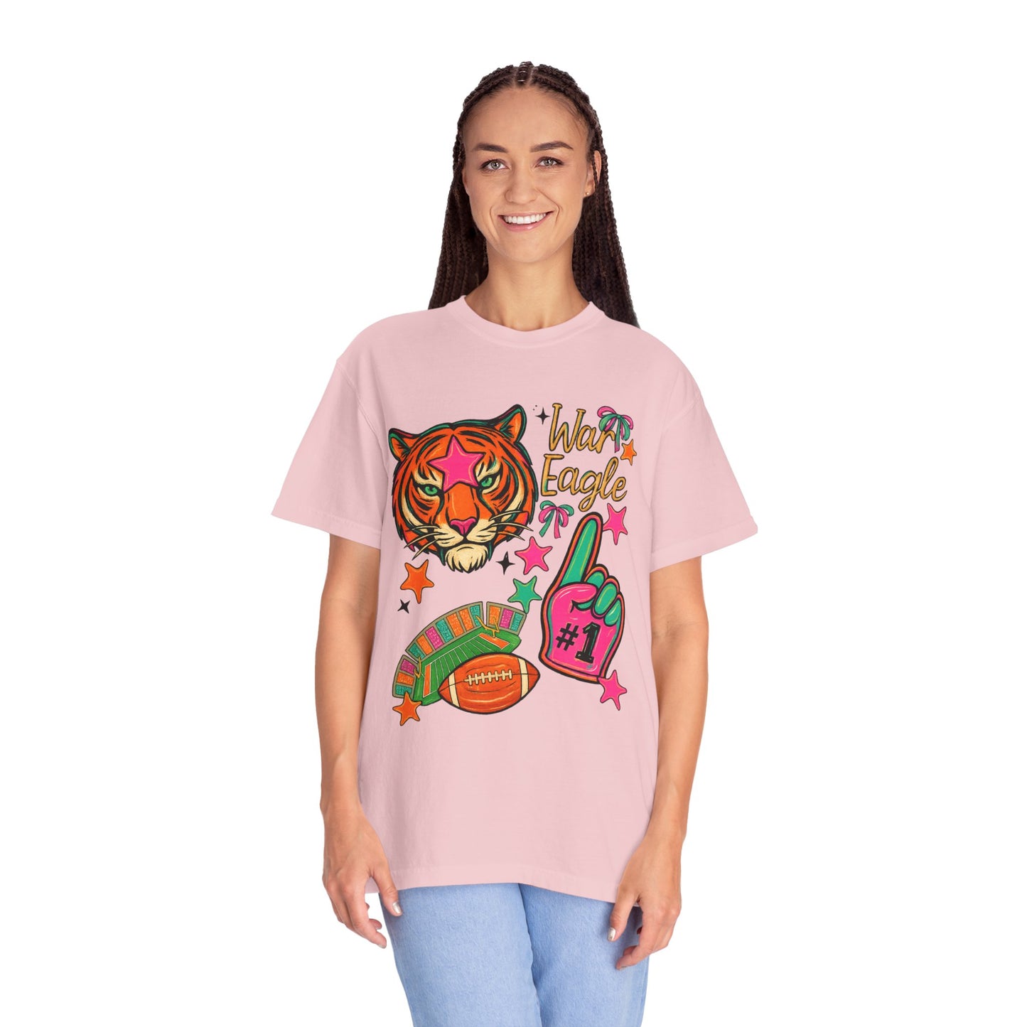 Vintage Preppy Tiger Football Game Day Unisex T-shirt