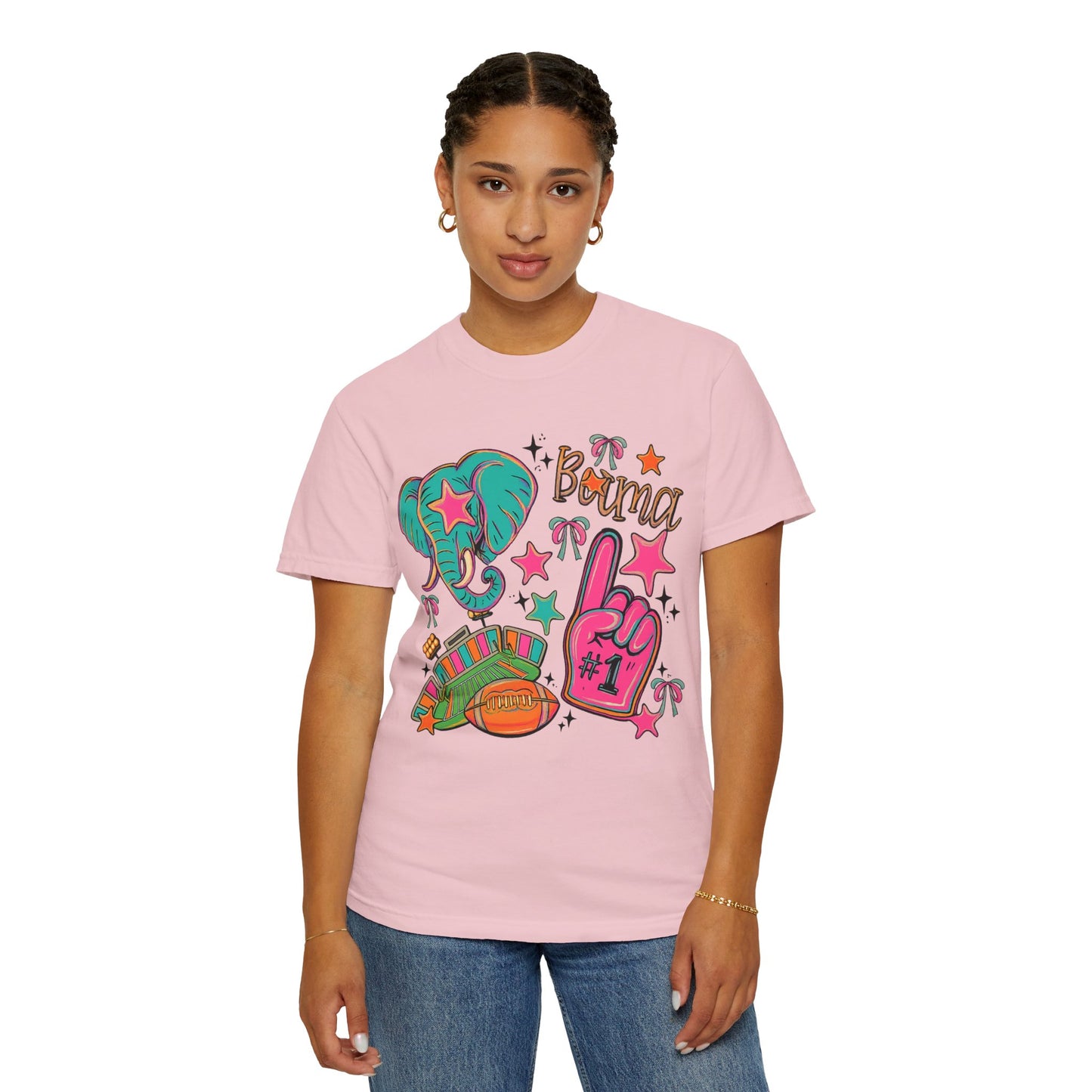 Preppy Neon Elephant Fan T-Shirt