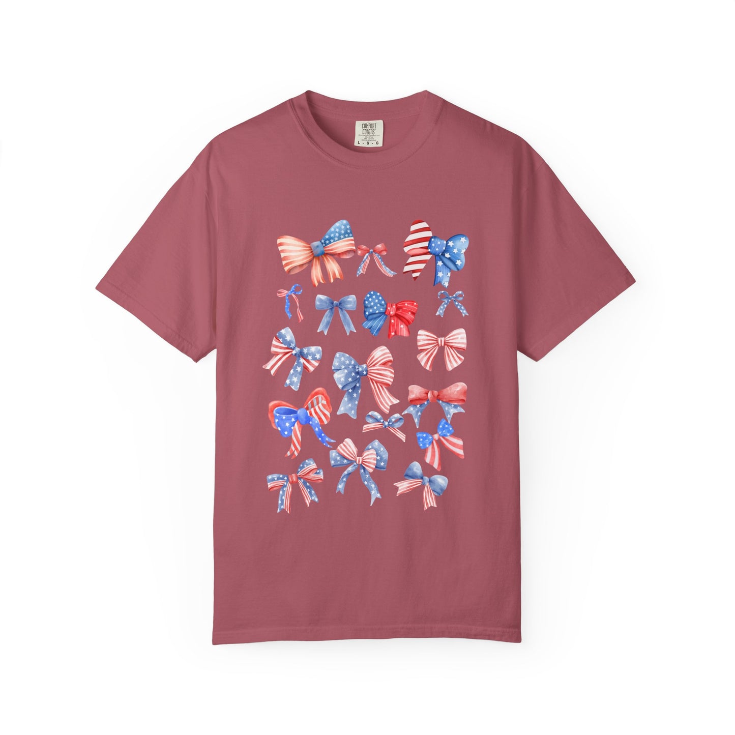 Patriotic Bow T-Shirt | Unisex Casual Wear for Year-Round Celebrations