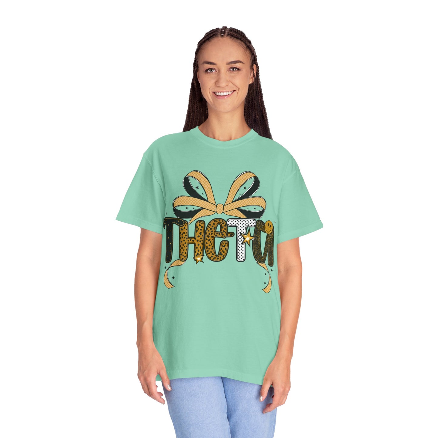Theta Leopard Print Unisex T-shirt - Sisterhood Gift for Greek Life