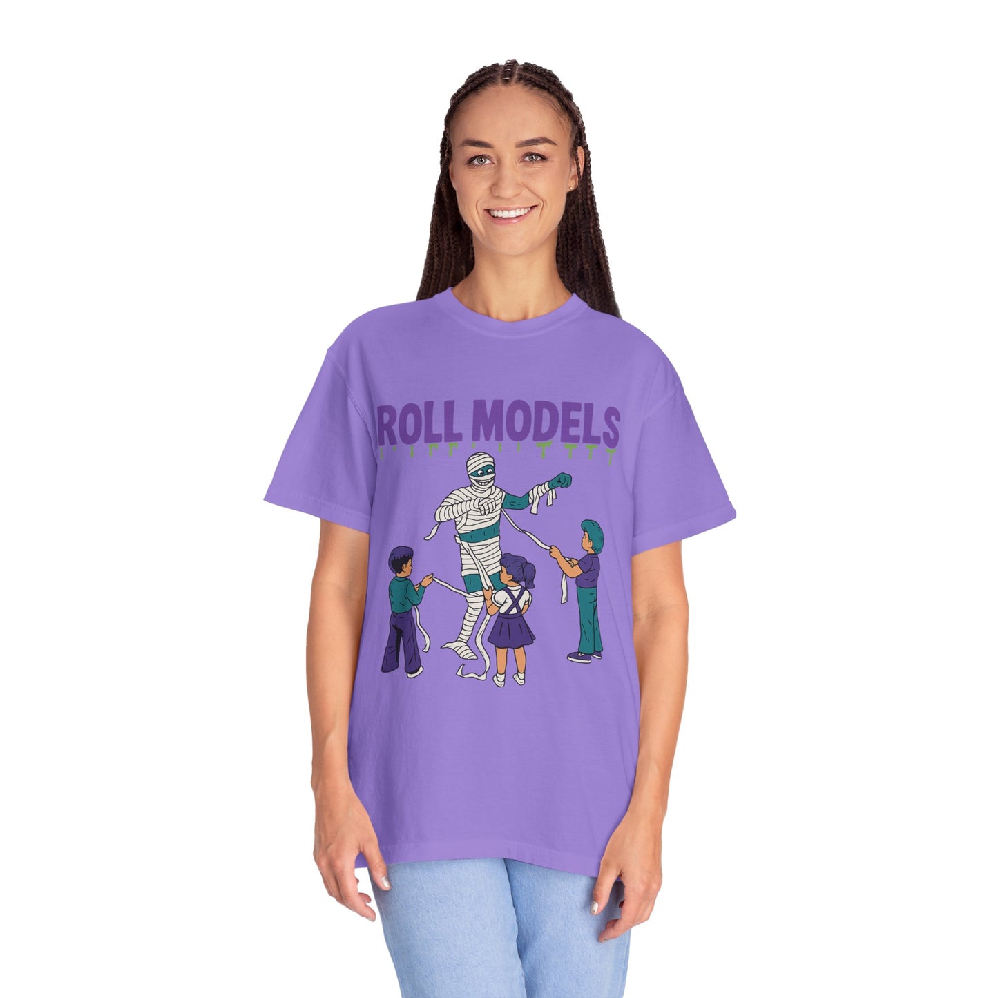 Mummy Roll Models T-Shirt, Cute Halloween Shirt, Kids Costume Tee, Family Fun Outfit, Retro Graphic Top, Vintage Style Tee