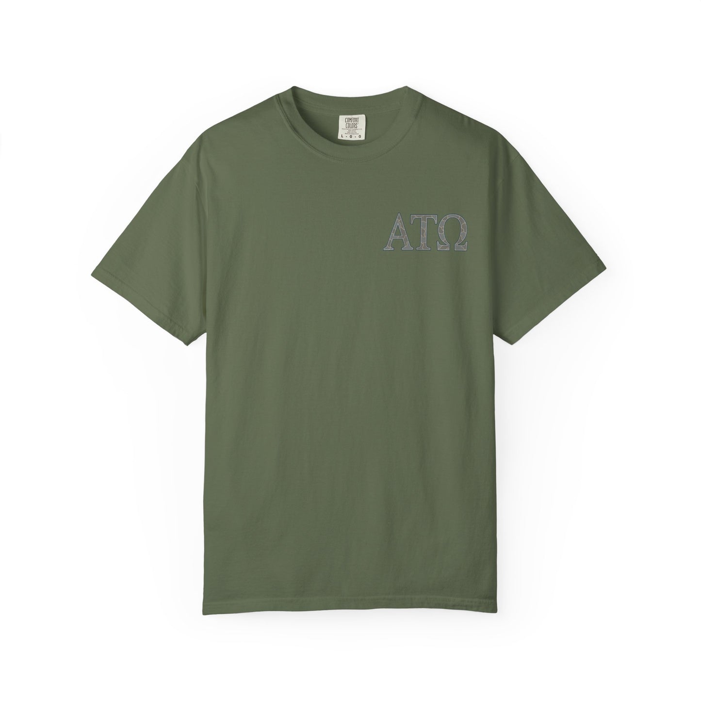 AlphaTauOmega Garment-Dyed T-shirt | Unisex Casual Tee for Fraternity Events, Gifts, College Life, Brotherhood, Greek Life