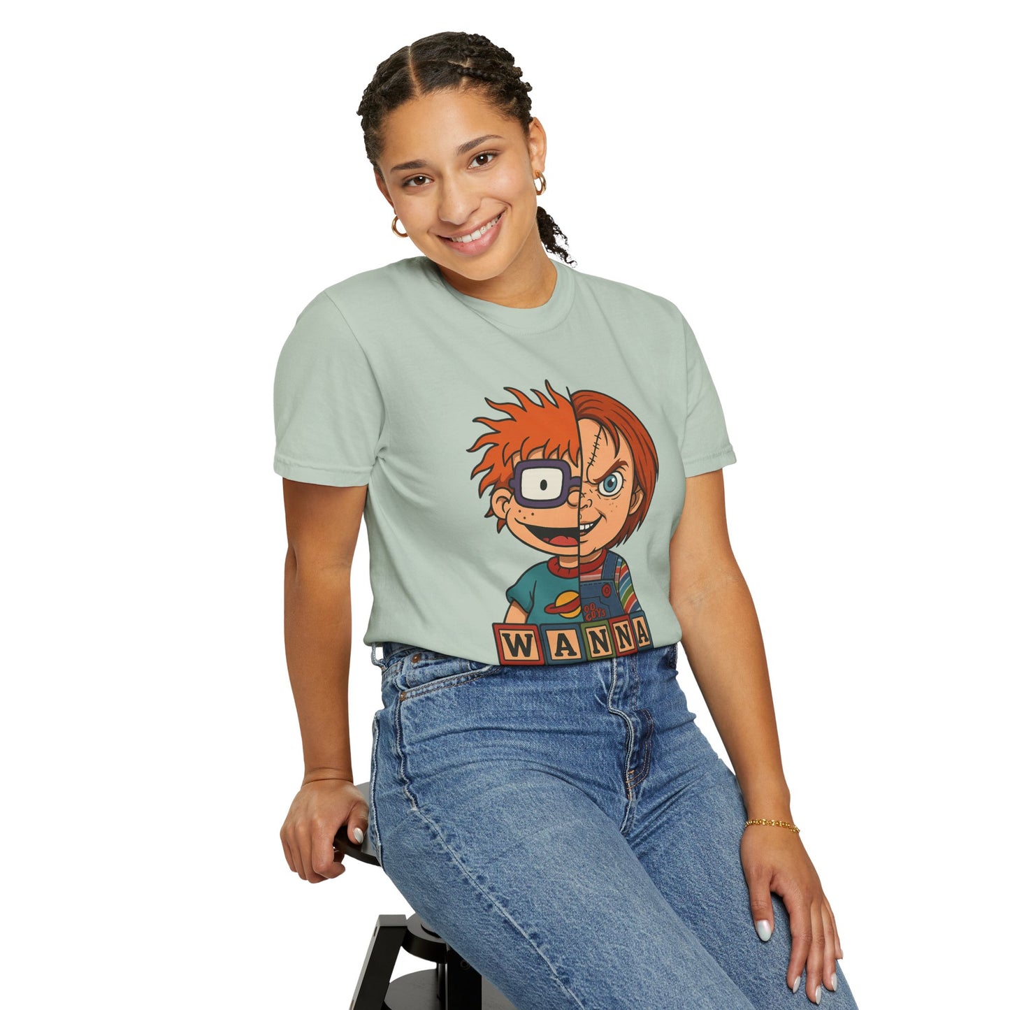 Two Faced Halloween Chucky-Inspired Unisex T-Shirt