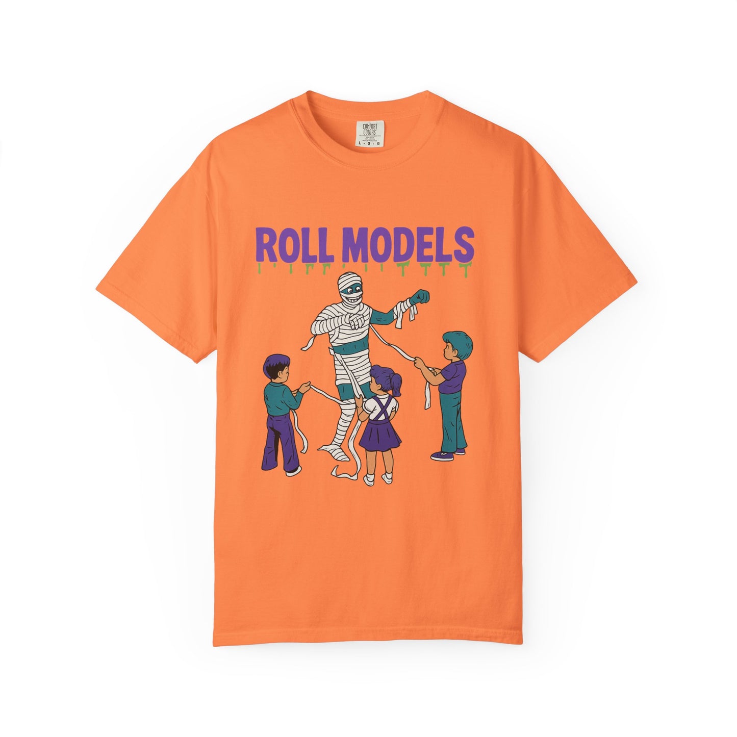 Mummy Roll Models T-Shirt, Cute Halloween Shirt, Kids Costume Tee, Family Fun Outfit, Retro Graphic Top, Vintage Style Tee