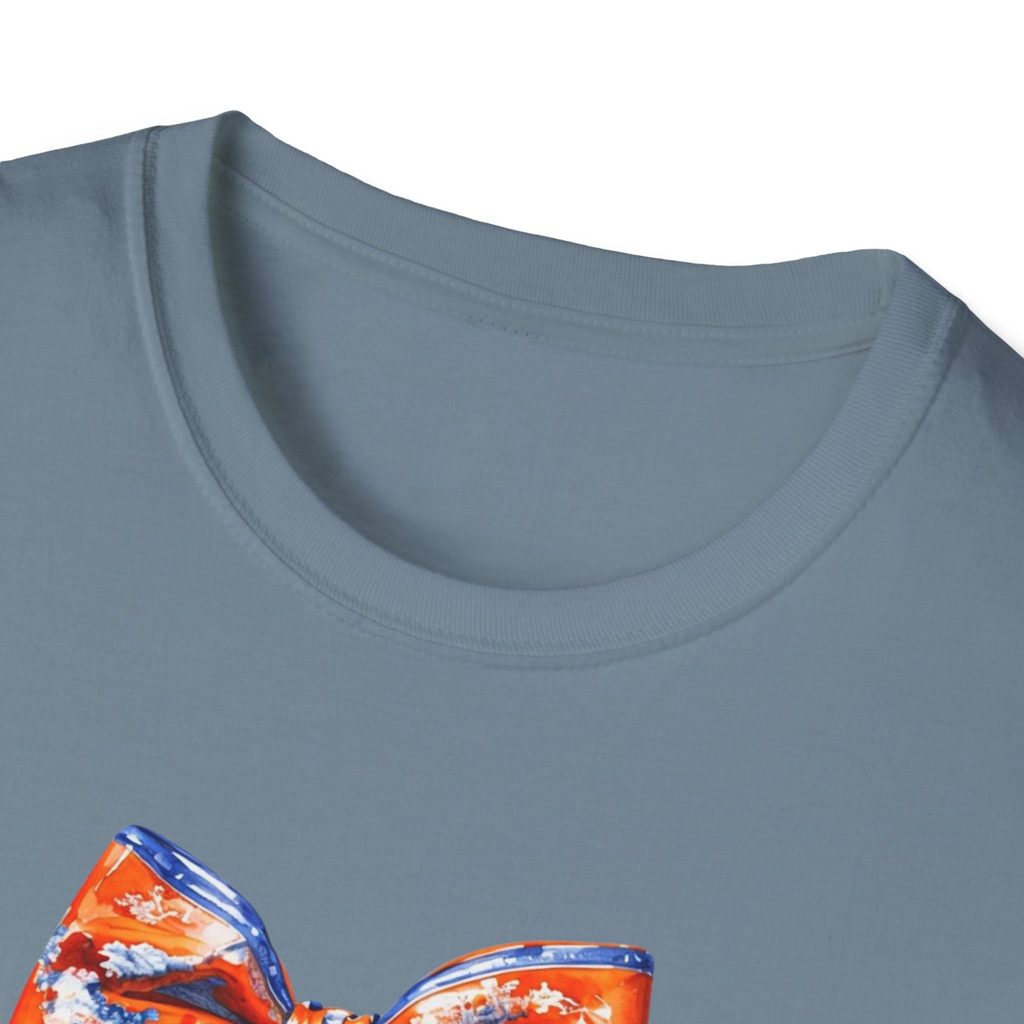 AU Coquette Boot Bow Cheerful Unisex T-Shirt with Bow Design - Perfect for Game Day, Sports Fans, Birthdays, and Casual Wear, Go Tigers!