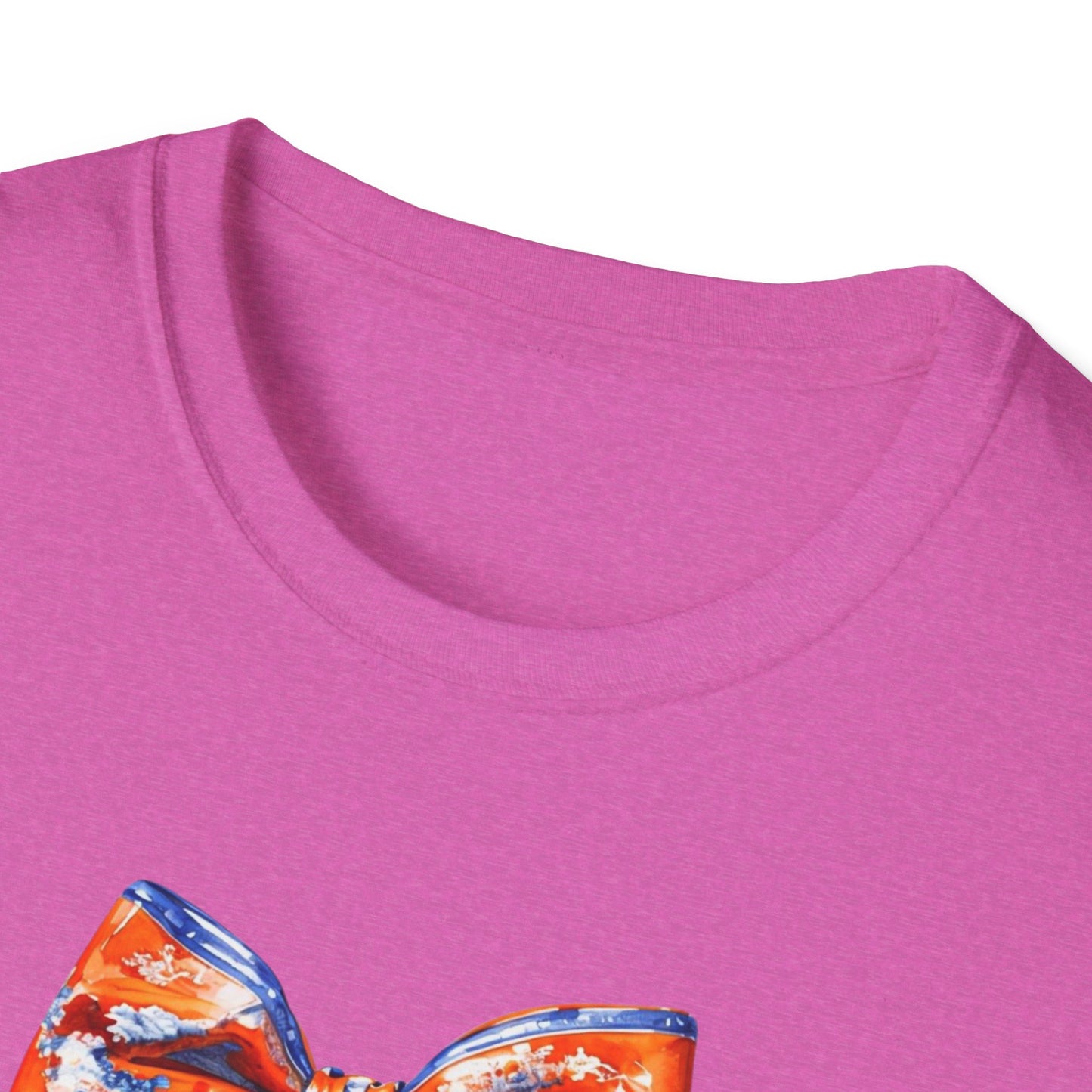 AU Coquette Boot Bow Cheerful Unisex T-Shirt with Bow Design - Perfect for Game Day, Sports Fans, Birthdays, and Casual Wear, Go Tigers!