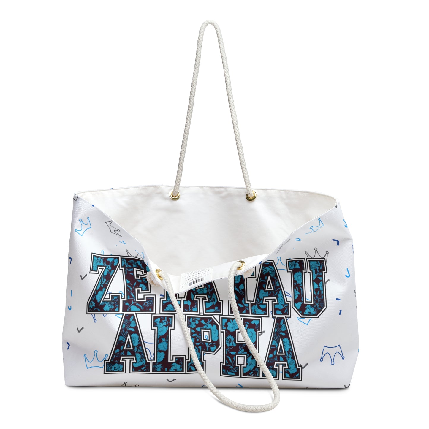 Zeta Tau Alpha Weekender Bag, Travel Tote, Sorority Weekend Bag, Gift for Sorority Sisters, College Dorm Essential, Beach Bag