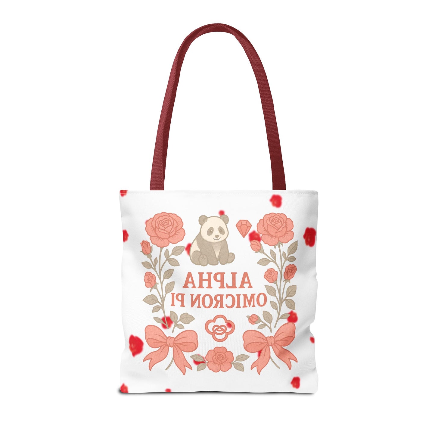 Floral Alpha Omicron Pi Tote Bag, Sorority Tote, Gift for Sisters, College Bag, Cute Everyday Tote