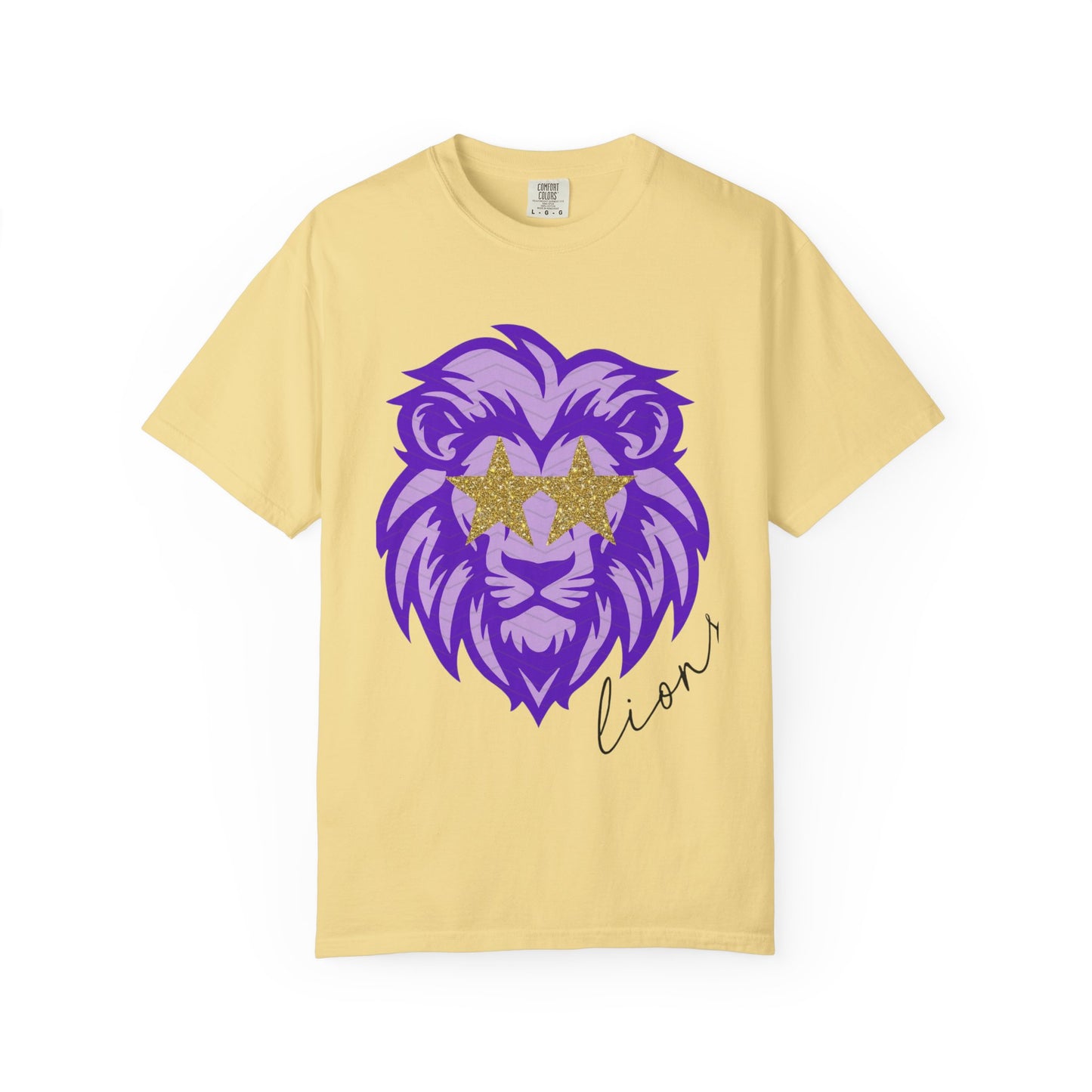 Purple Lion Graphic T-Shirt