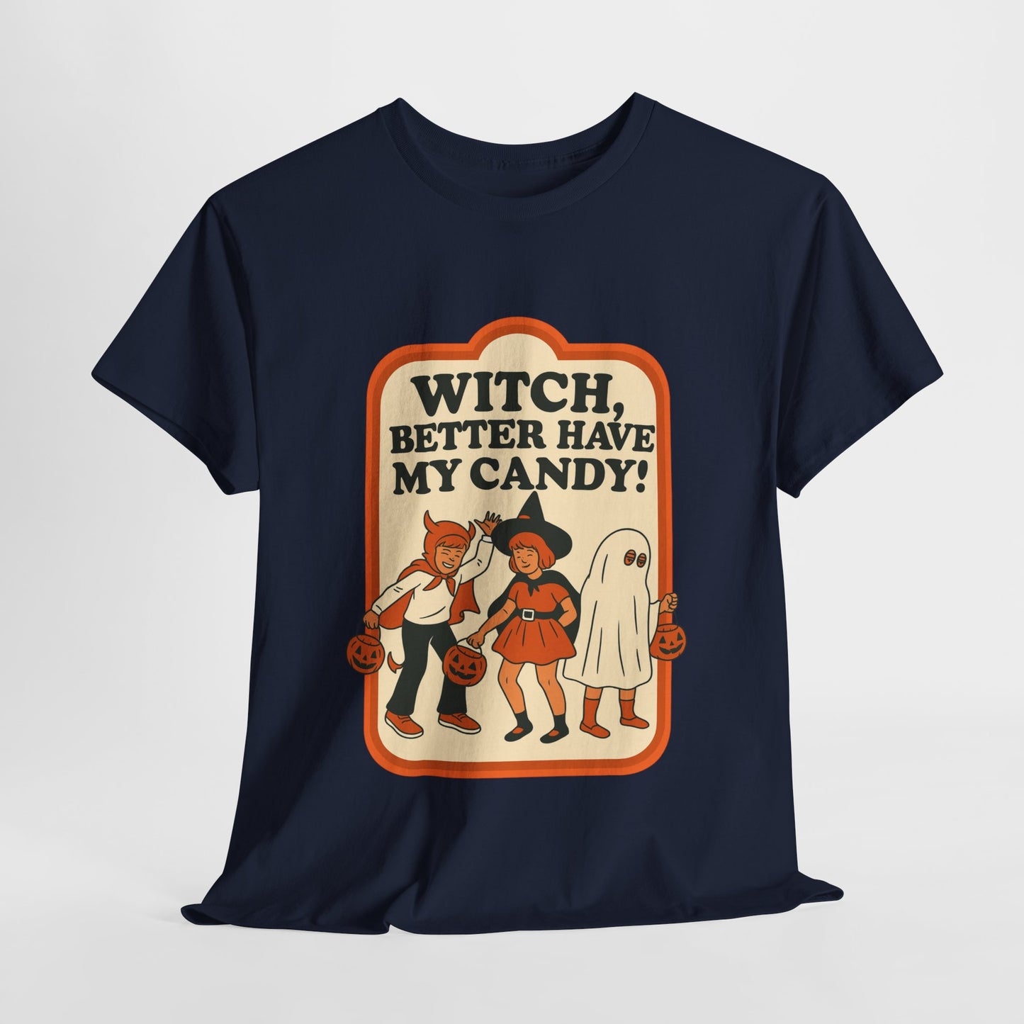 Halloween Witch Candy Tee - Unisex Cotton Shirt