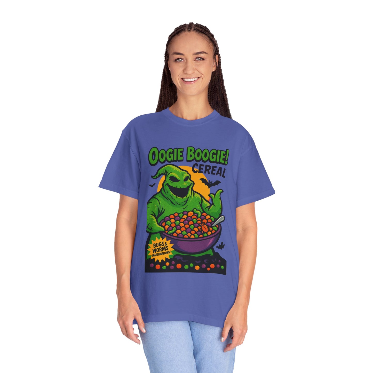 Oogie Boogie Cereal Unisex T-Shirt, Halloween Tee, Cartoon Apparel, Gifts for Fans, Unique Graphic Shirt, Spooky Style