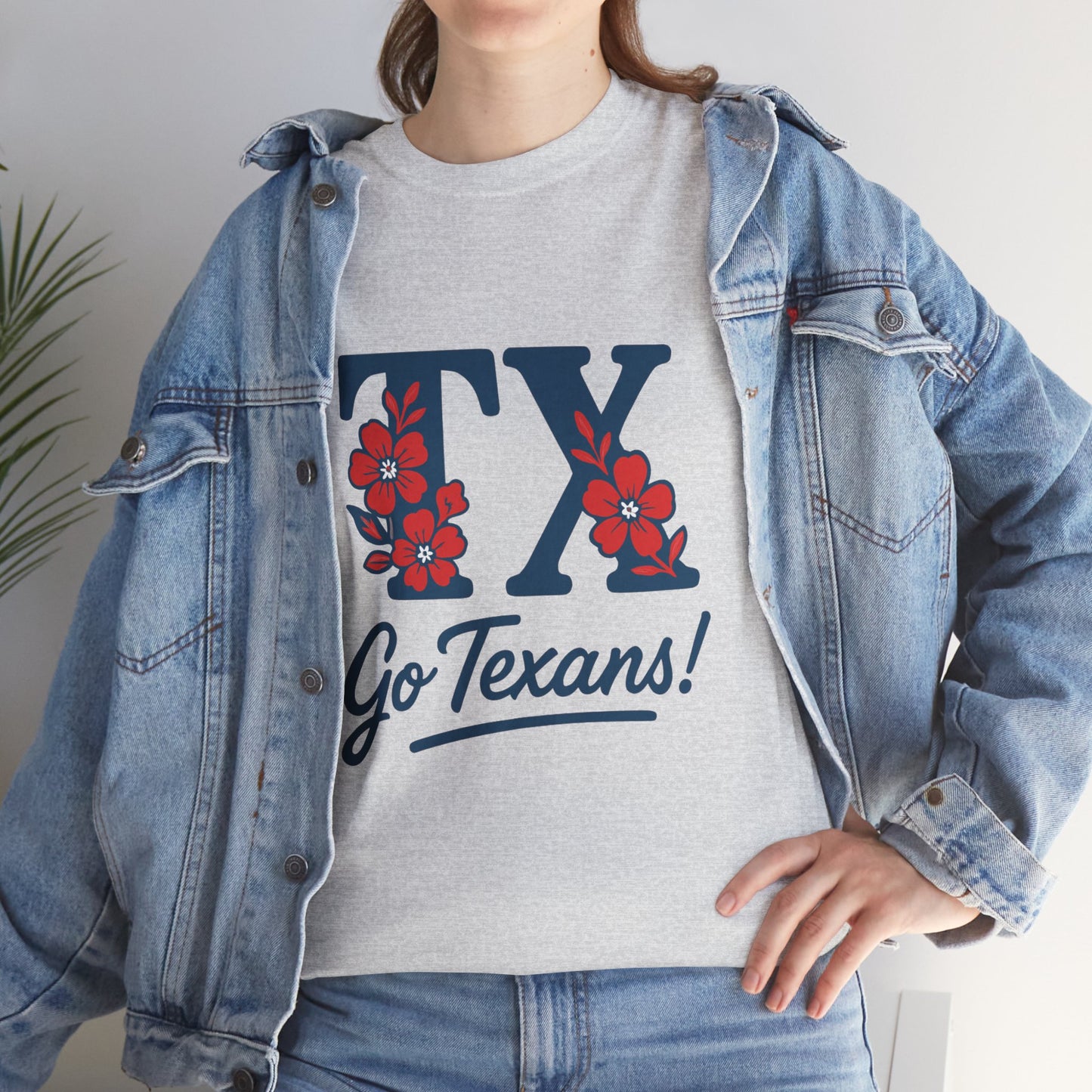 Texas Pride Unisex Cotton Tee | Go Texans! T-Shirt, Casual Wear, Game Day Shirt, Gift for Fans, Spring/Summer Style