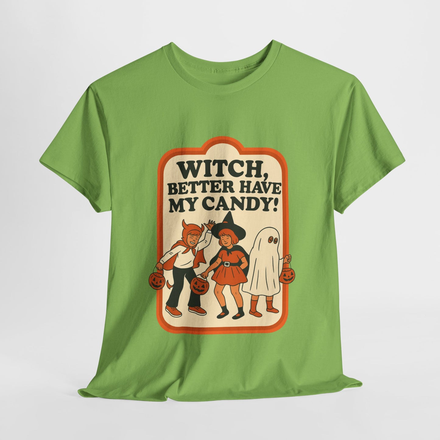 Halloween Witch Candy Tee - Unisex Cotton Shirt