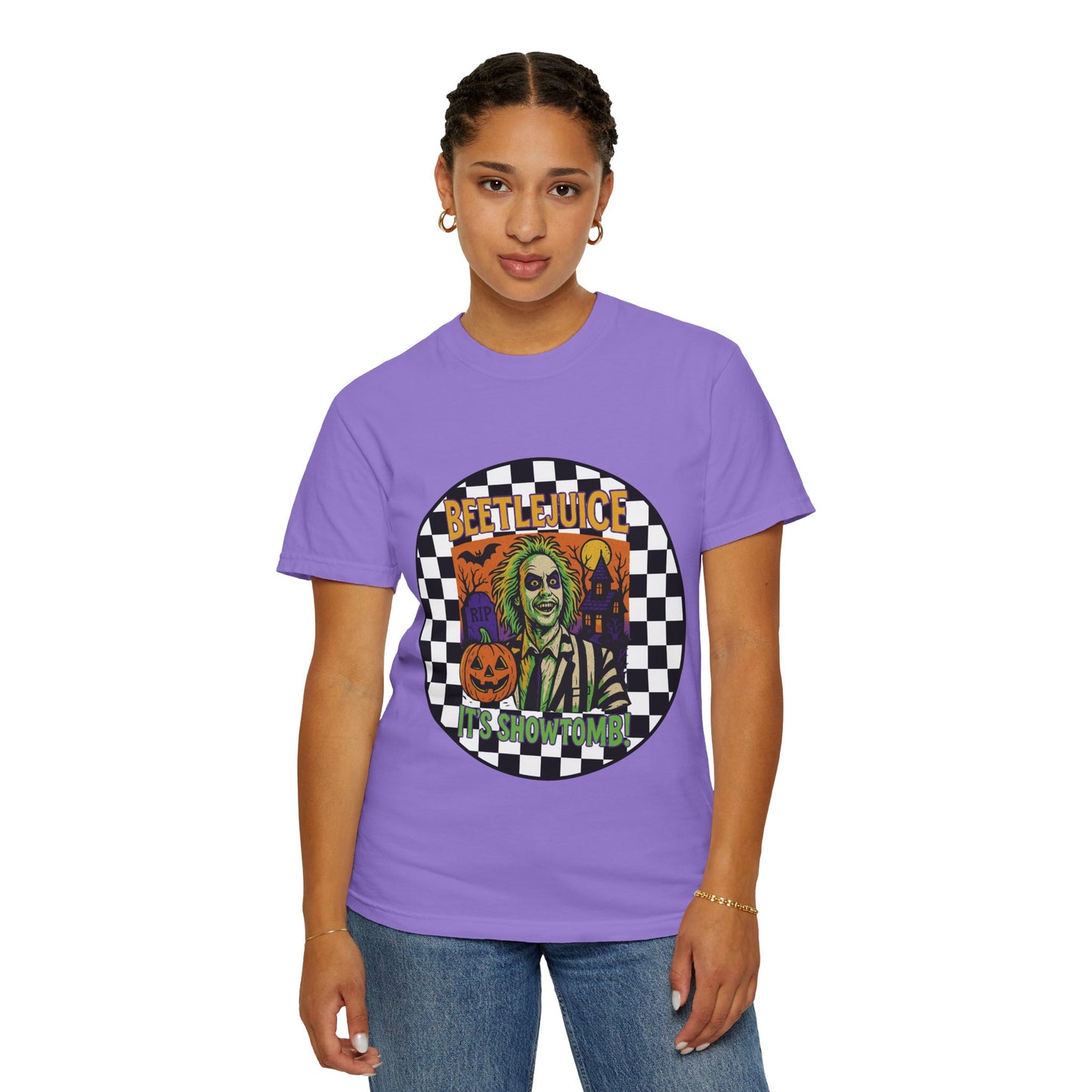Beetlejuice Unisex T-shirt, Spooky Graphic Tee, Halloween Costume Shirt, Movie Fan Apparel, Eerie Clothing Gift