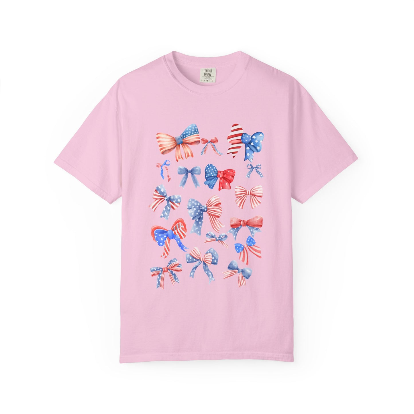Patriotic Bow T-Shirt | Unisex Casual Wear for Year-Round Celebrations
