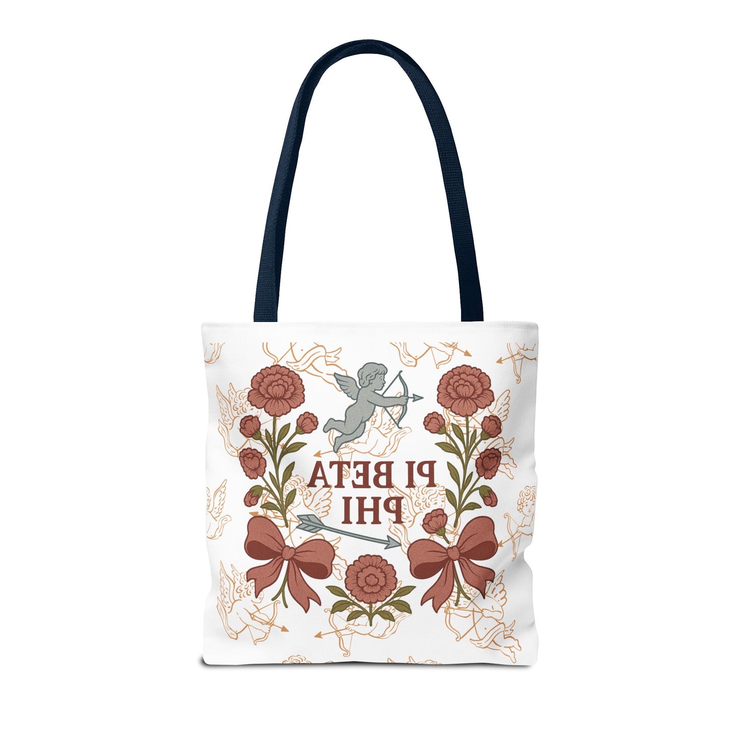 Floral Pi Phi Sorority Tote Bag