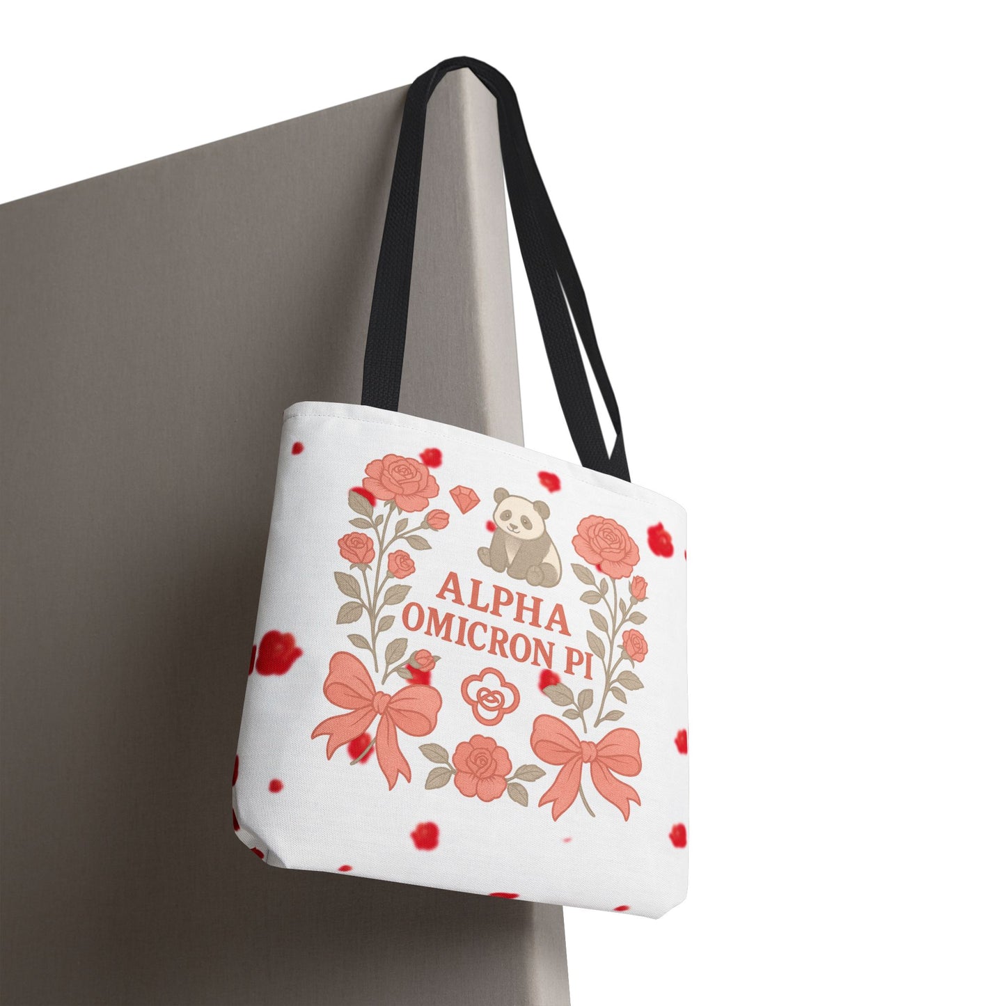 Floral Alpha Omicron Pi Tote Bag, Sorority Tote, Gift for Sisters, College Bag, Cute Everyday Tote