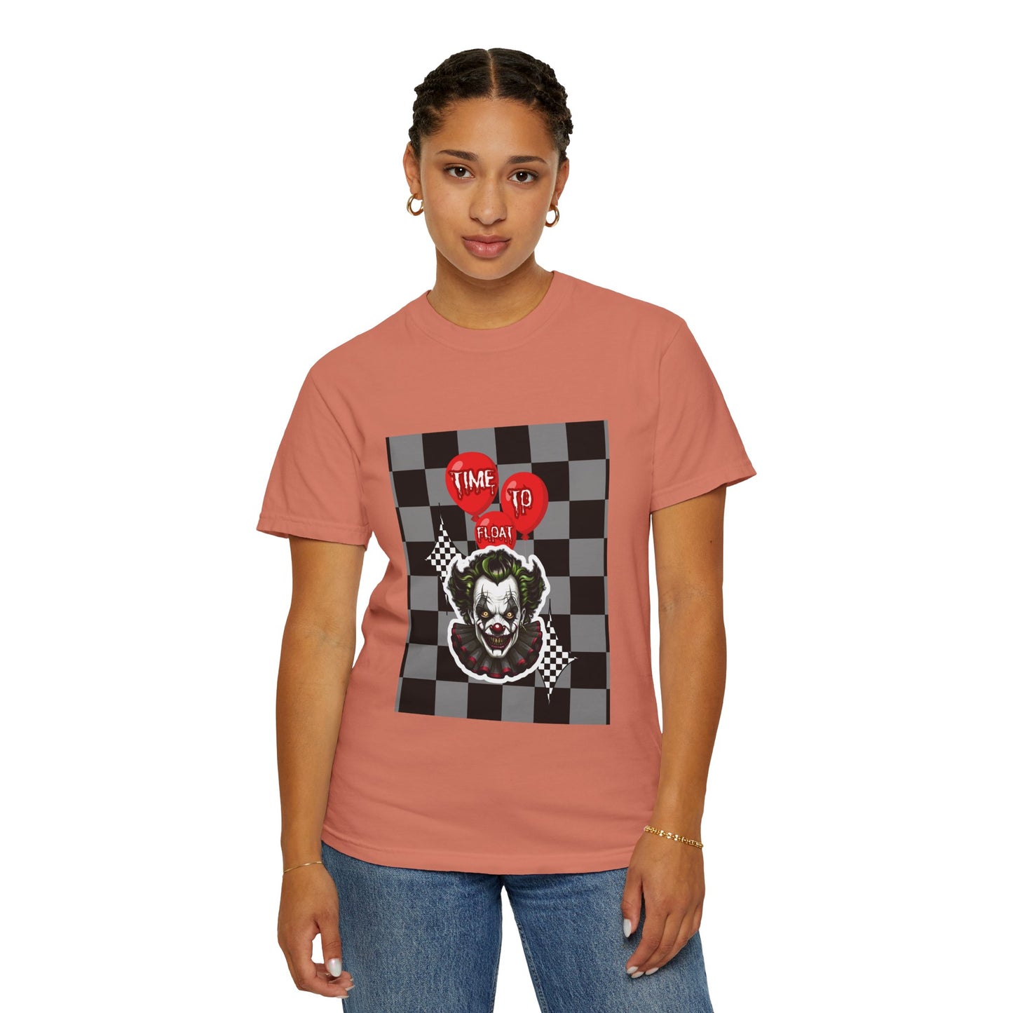 Creepy Clown Graphic T-Shirt, Halloween Costume Tee, Unisex Horror Shirt, Fun Gift for Fans, Graphic Novelty Wear, Casual Outfit